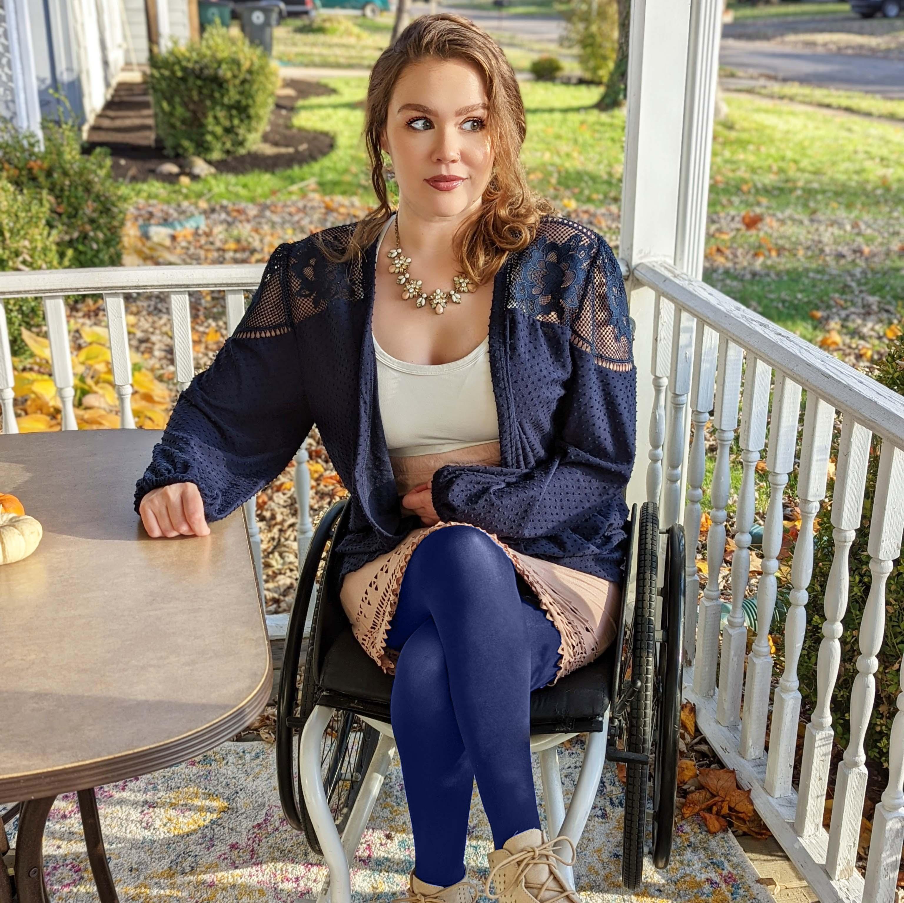 120 Denier Tights - Navy - Zenithce