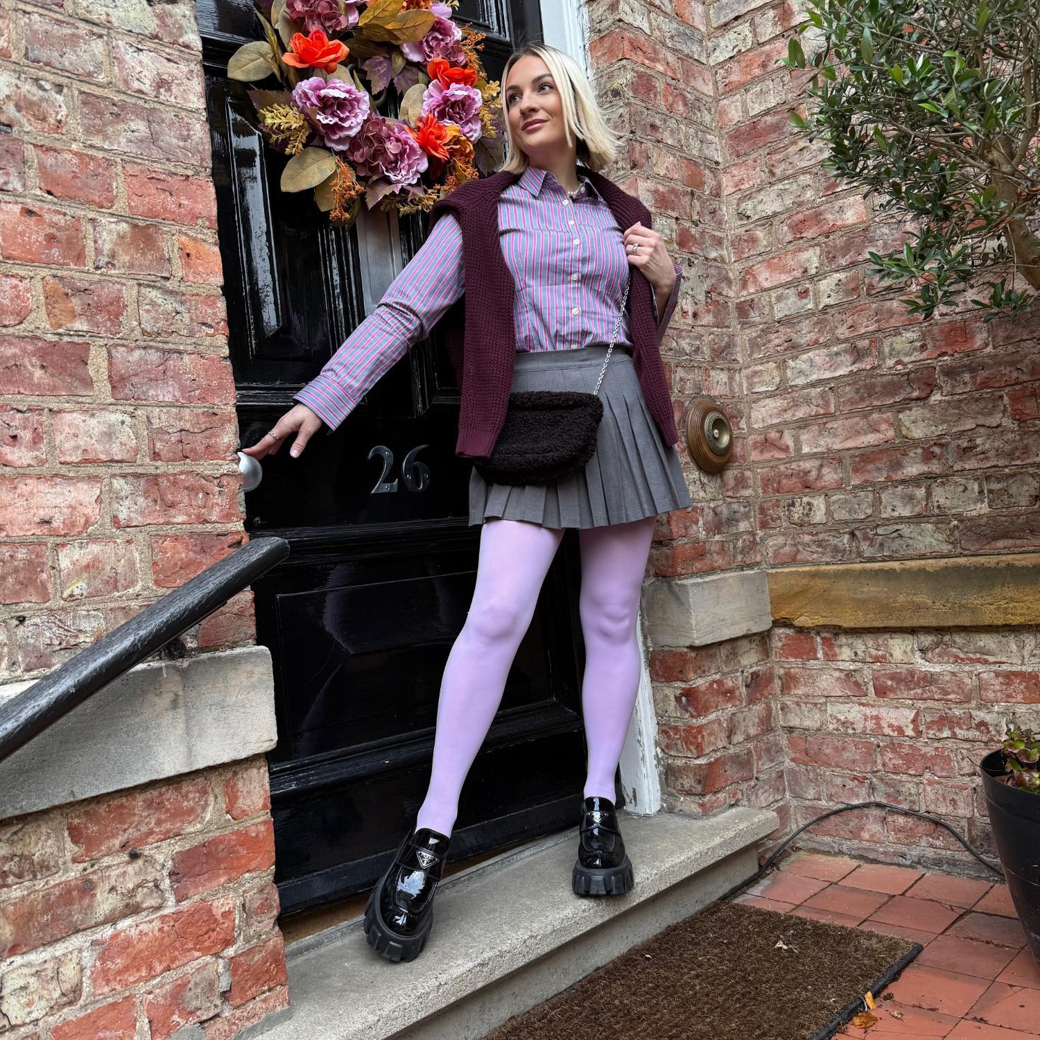 120 Denier Tights - Wisteria - Zenithce