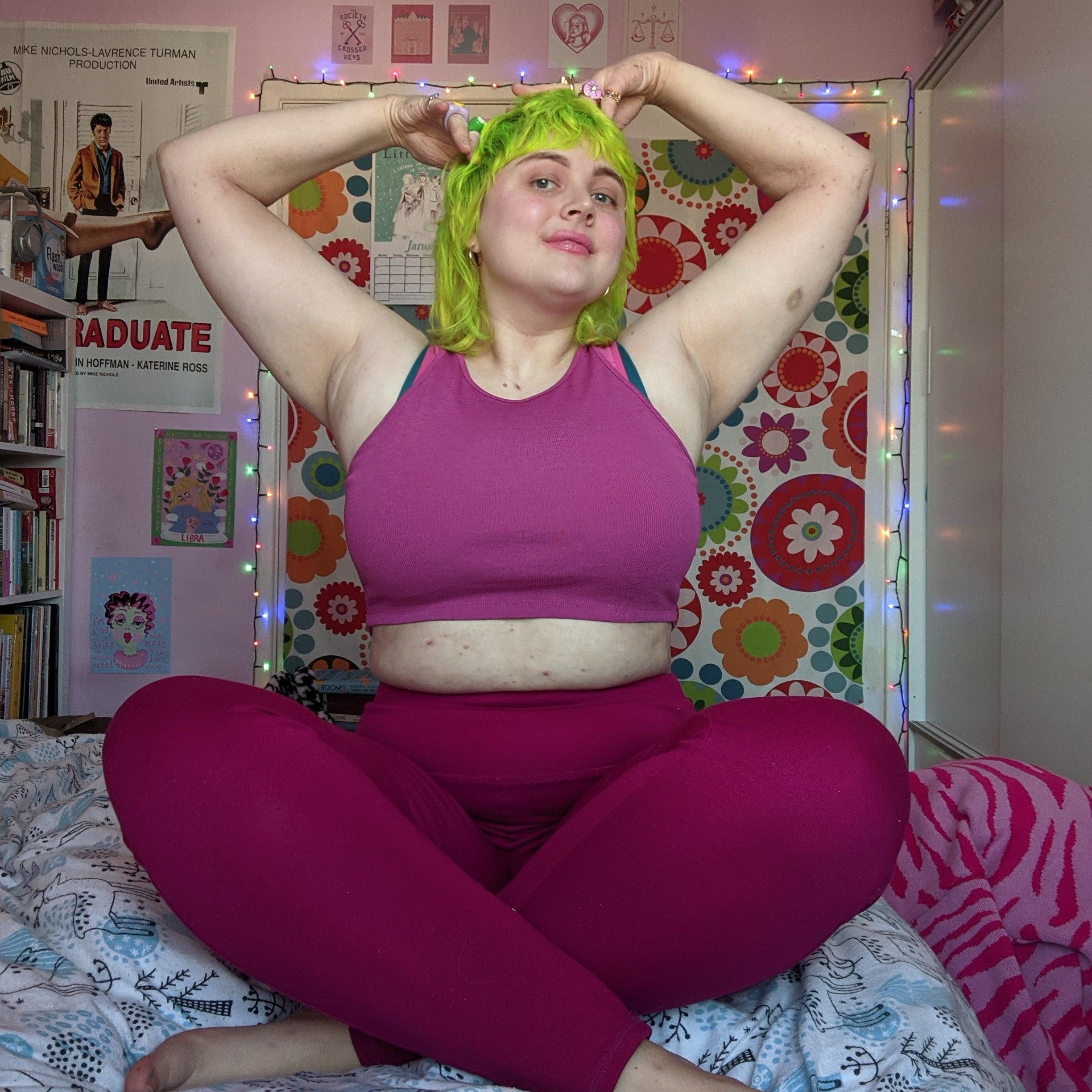 Squat Proof Leggings (Long) - Raspberry Pie - Zenithce