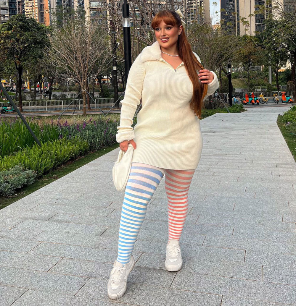 Duo Tights - Blush Breeze - Zenithce