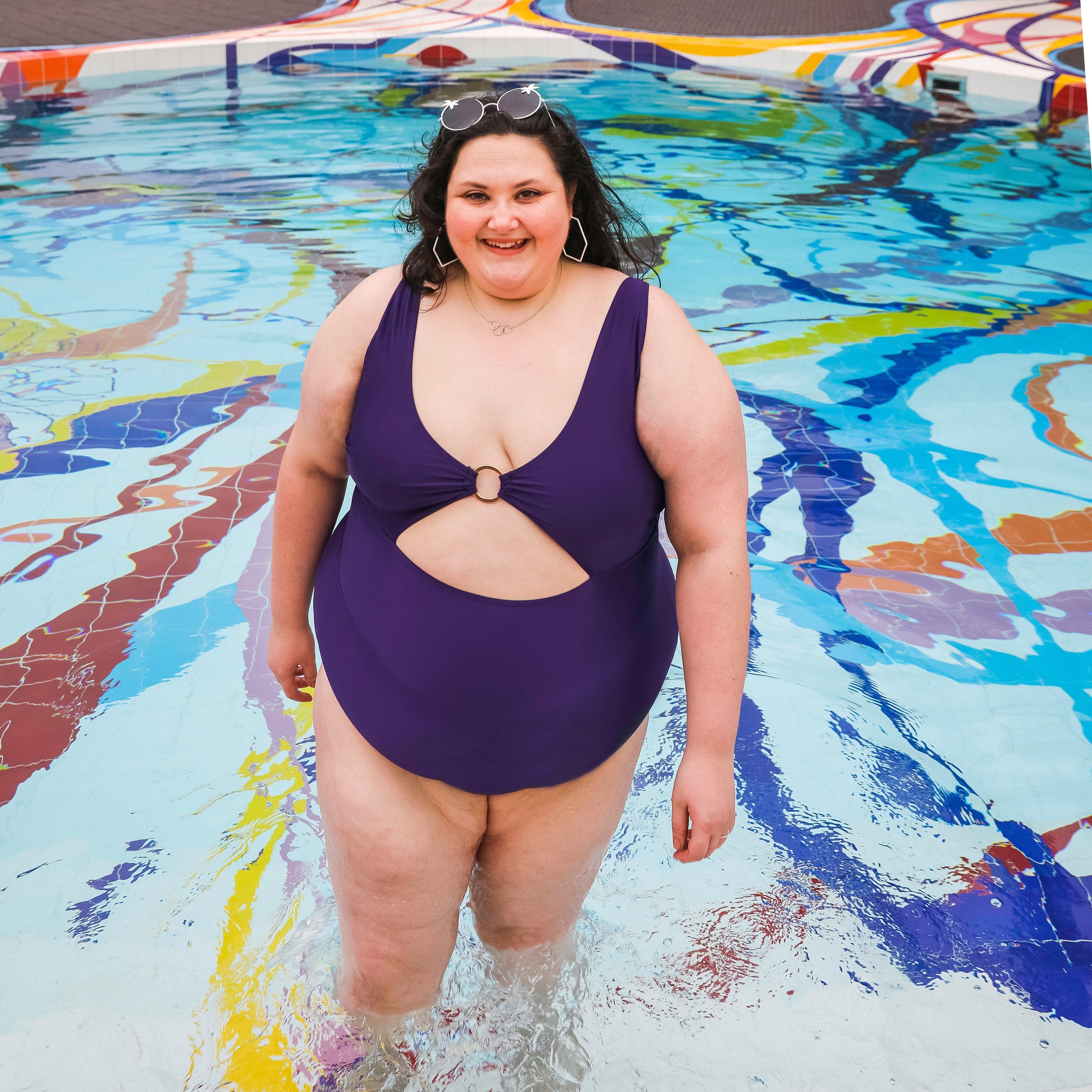 Wax on, Wax off Swimsuit - Purple - Zenithce