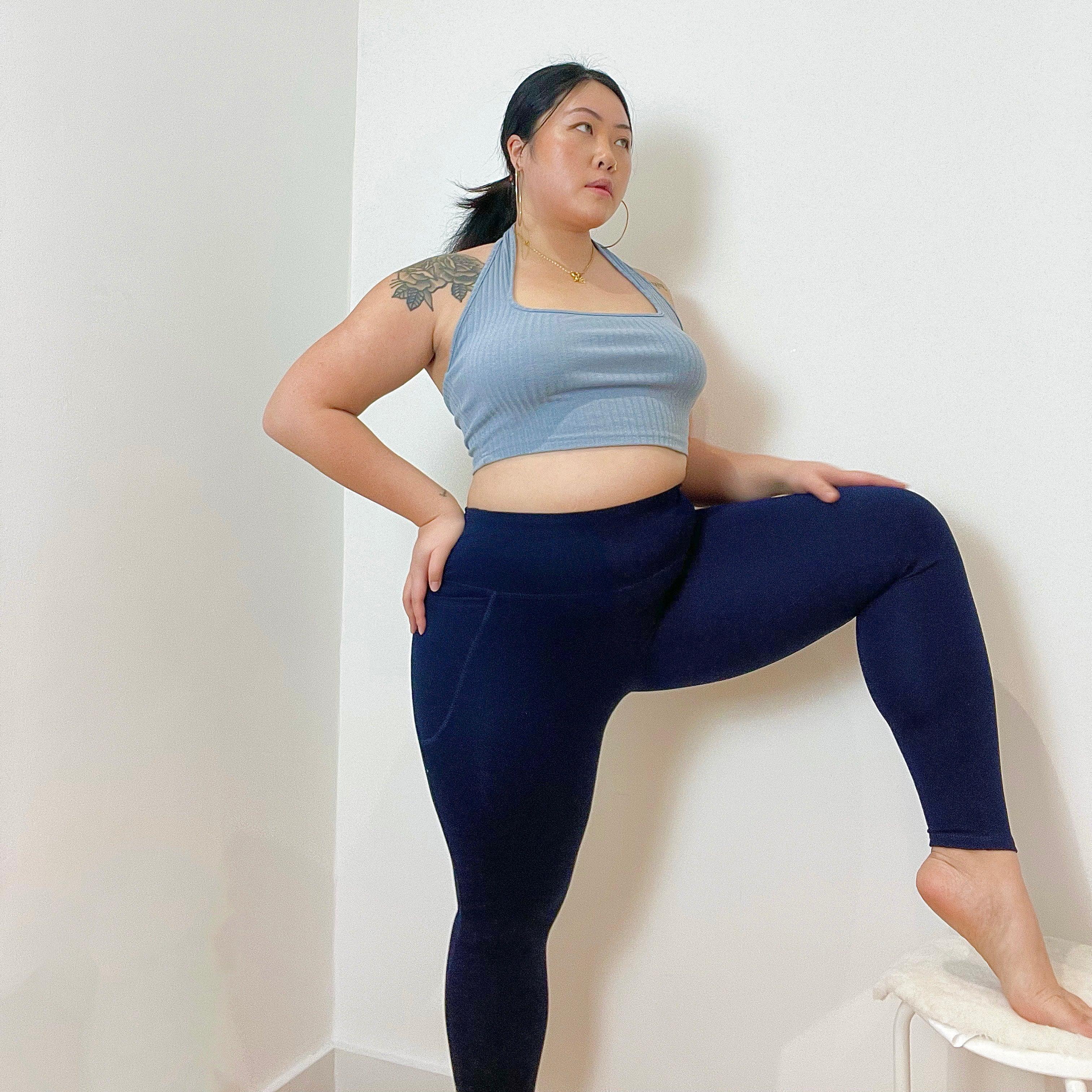 Squat Proof Leggings (Long) - Navy - Zenithce