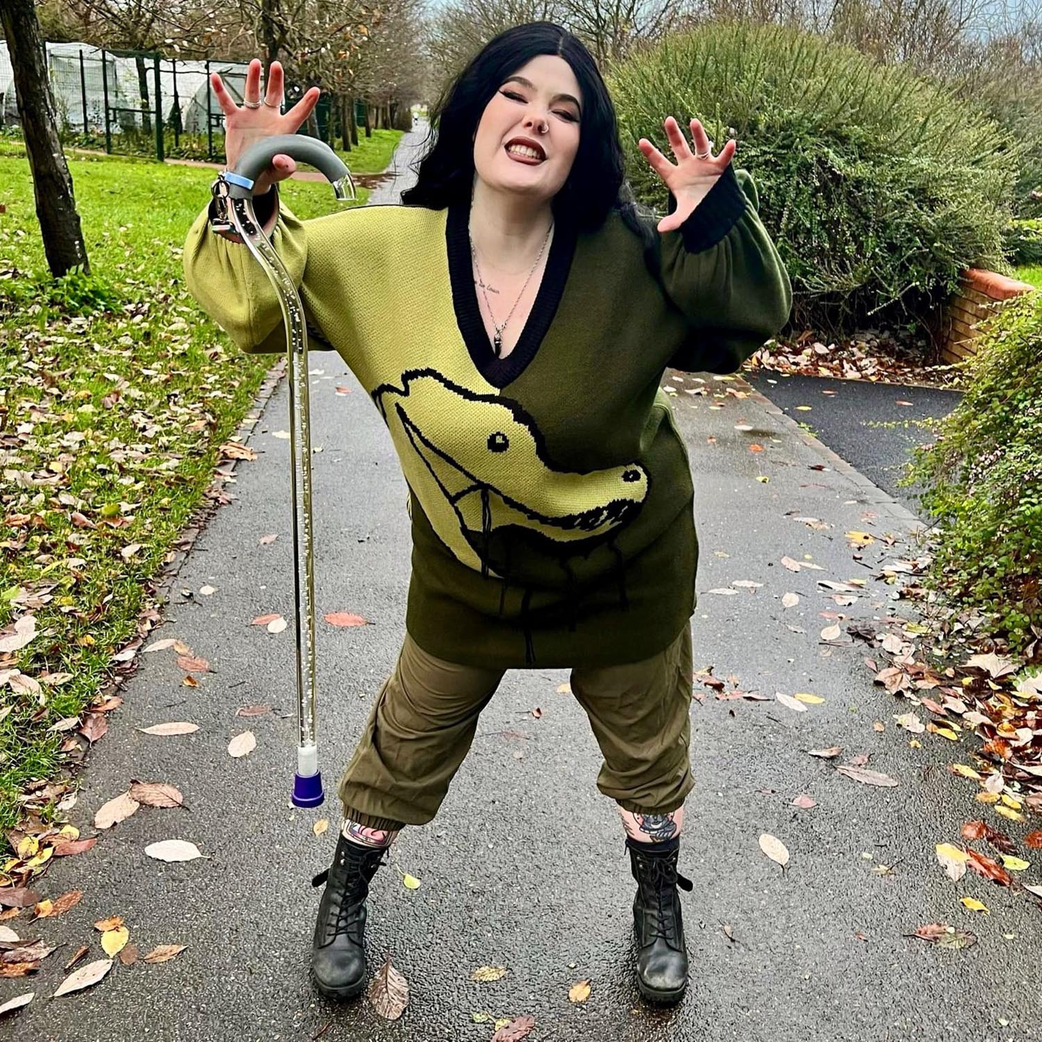 Dinosaur Jumper Dress - Rex - Zenithce