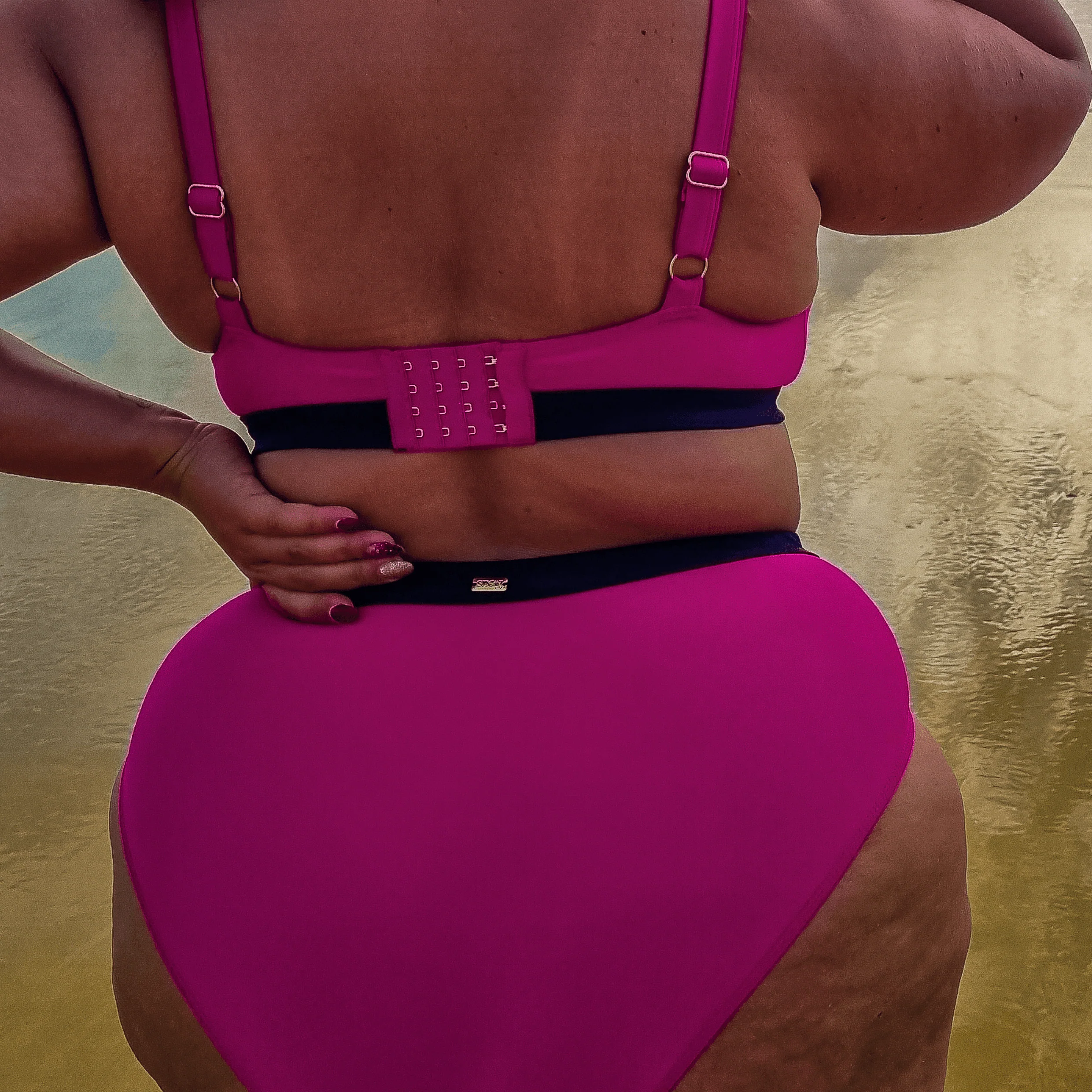 Hasta La Vista Bikini Top - Hot Pink - Zenithce