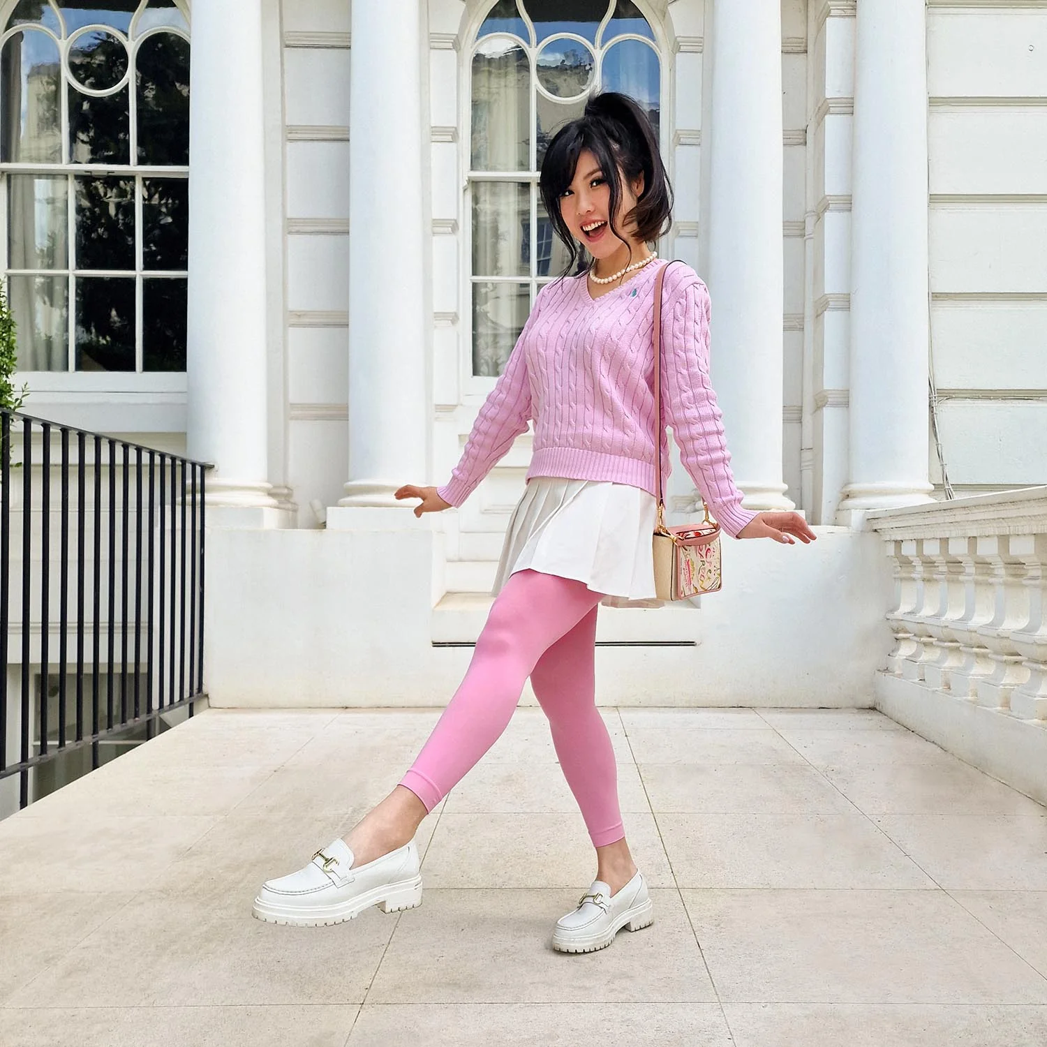 Footless Tights - Dragon Fruit - Zenithce