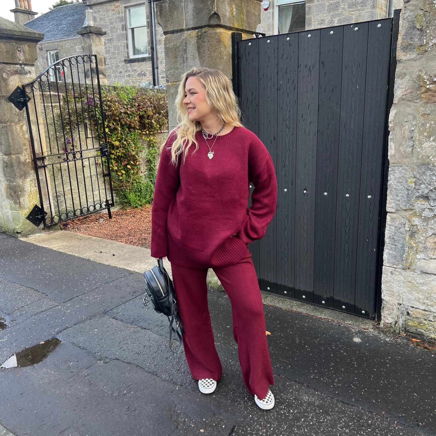 Knit Longline Jumper - Roast - Zenithce