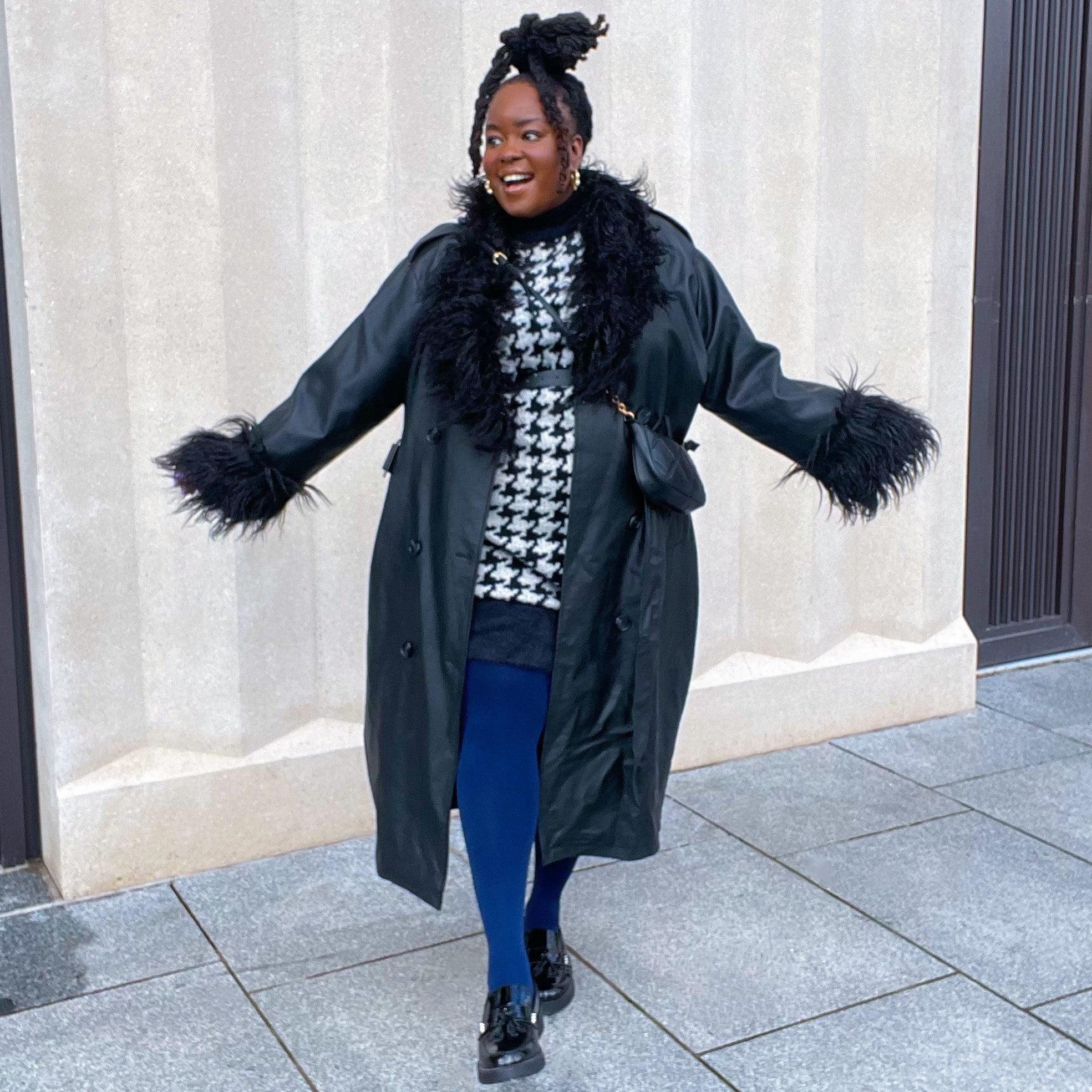 Huggy Light Compression Tights - Navy - Zenithce