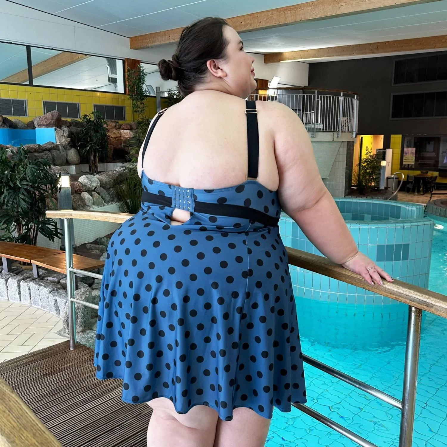 There Can Be Only One Swim Dress - Polka - Zenithce