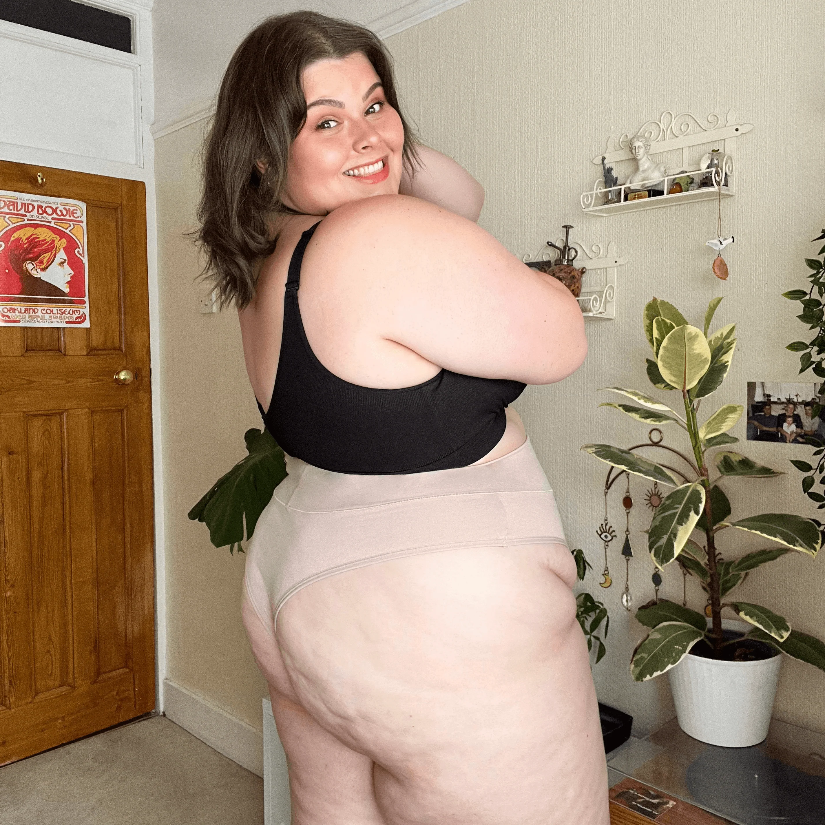 Organic Cotton Cheeky High Leg Knickers - Milk Bottle - Zenithce