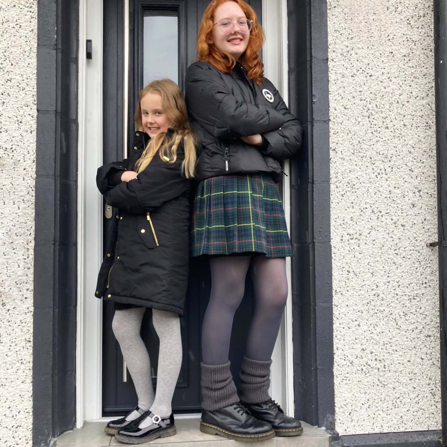 Kids Cotton Tights - Marl Grey - Zenithce