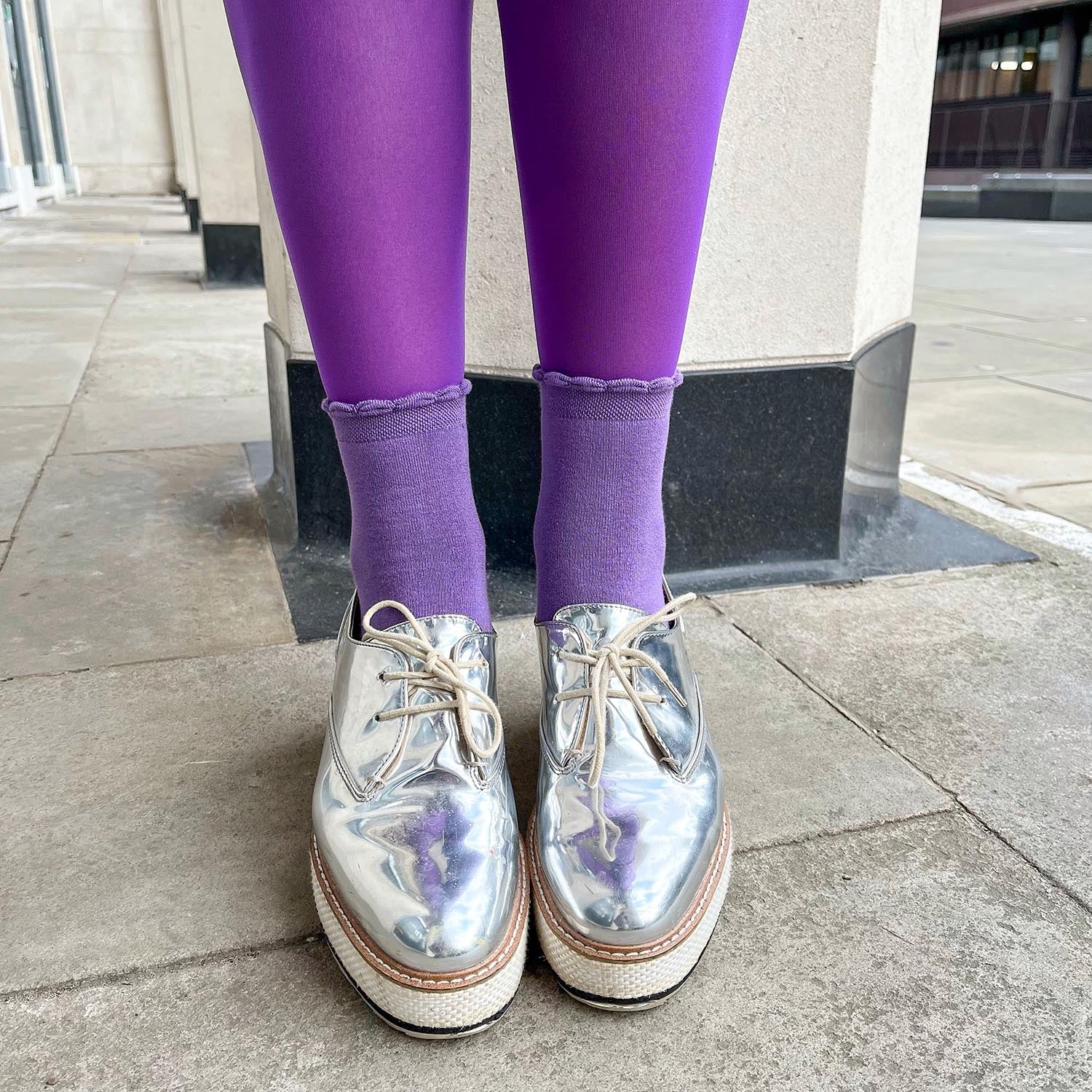 30 Denier Sheer Tights - Purple Haze - Zenithce