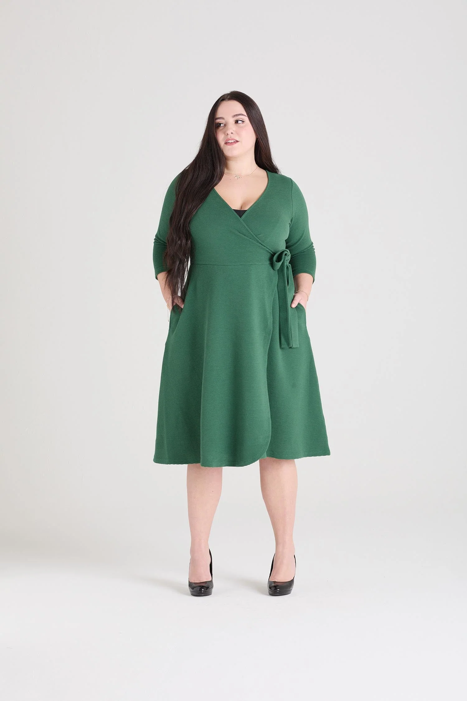 Ottoman Wrap Around Dress - Petit Pois - Zenithce