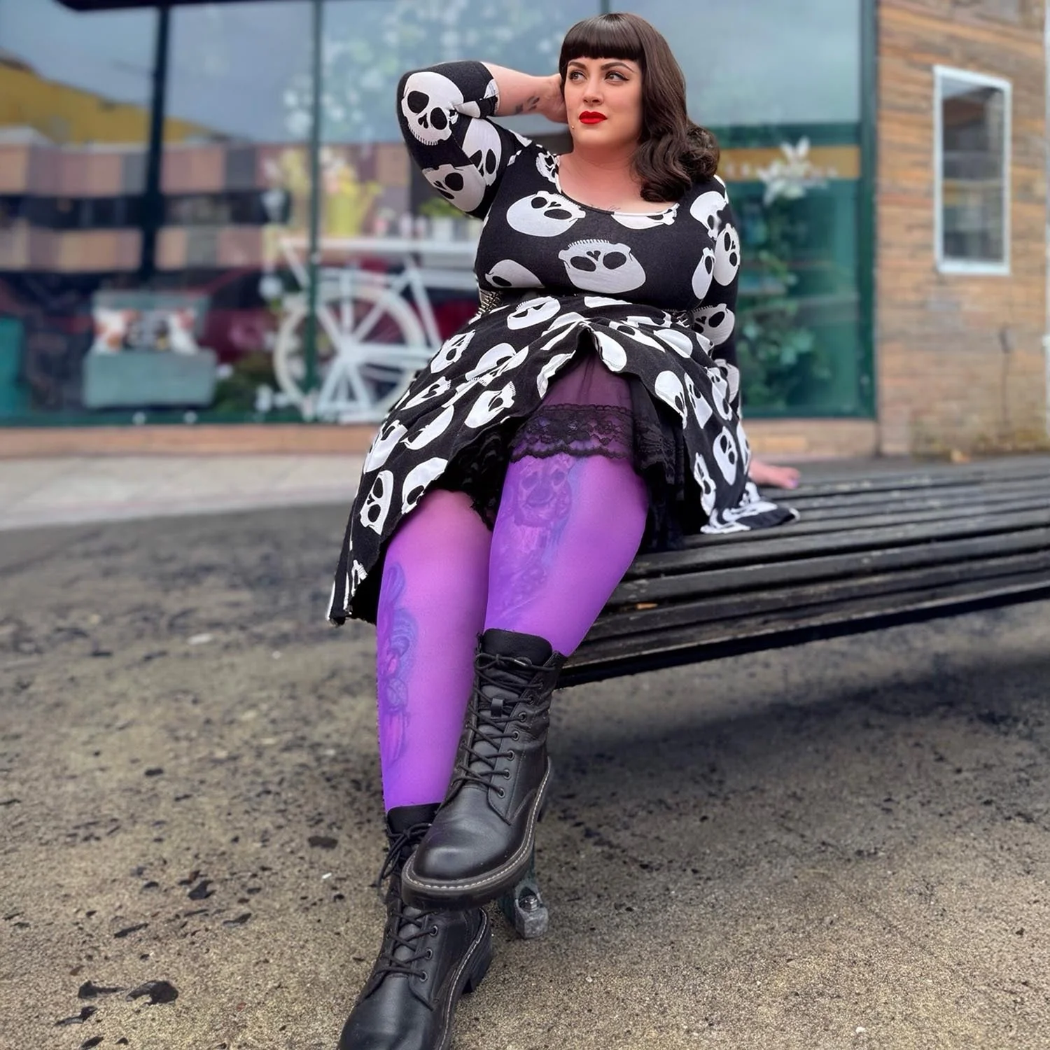 30 Denier Sheer Tights - Purple Haze - Zenithce