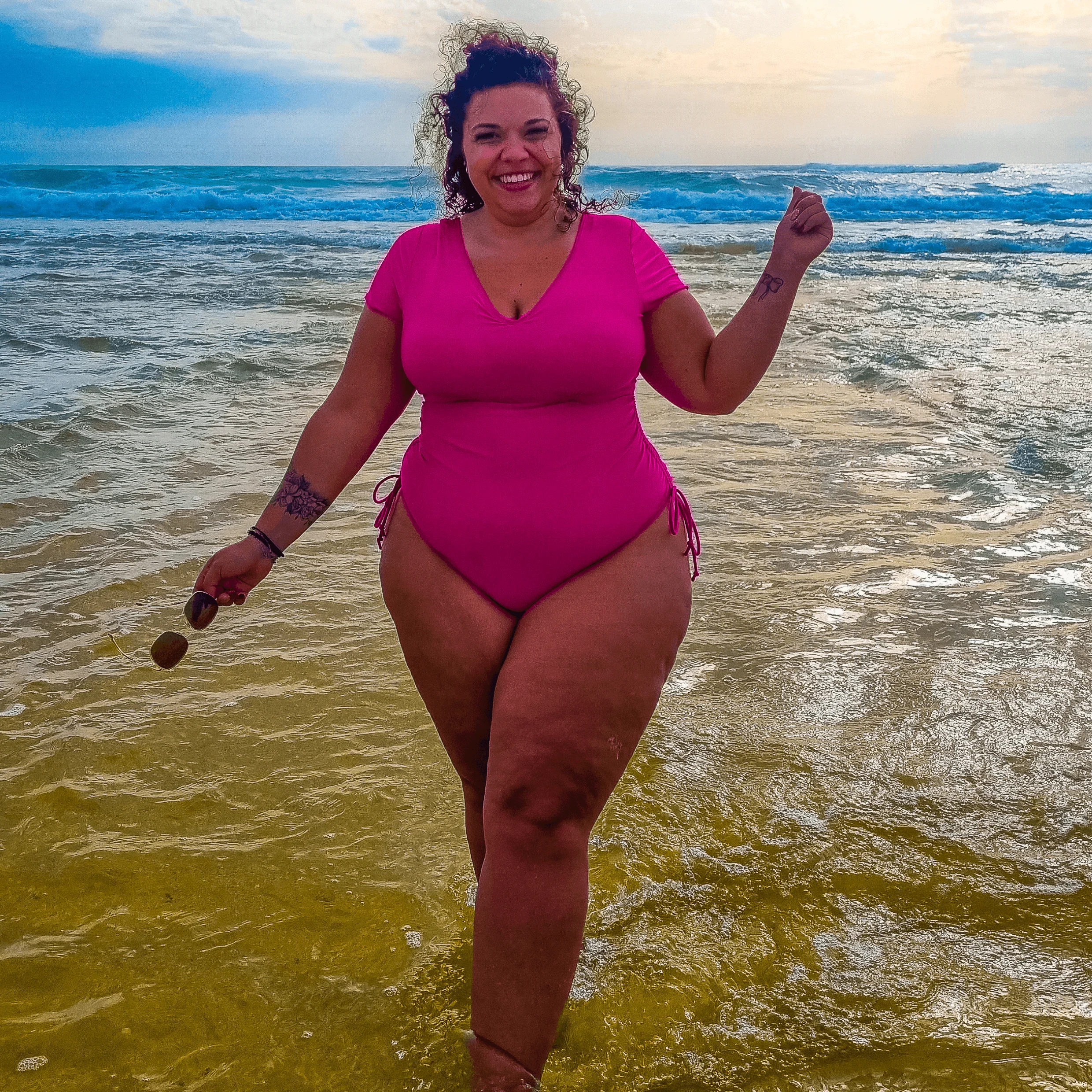 Show me the money Swimsuit - Hot Pink - Zenithce