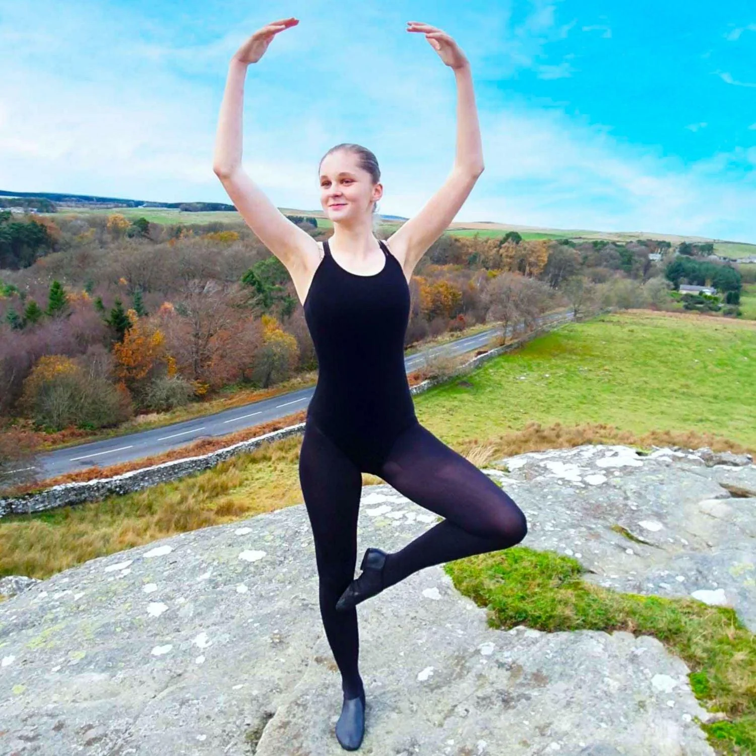 Tween Convertible Dance Tights - Black - Zenithce