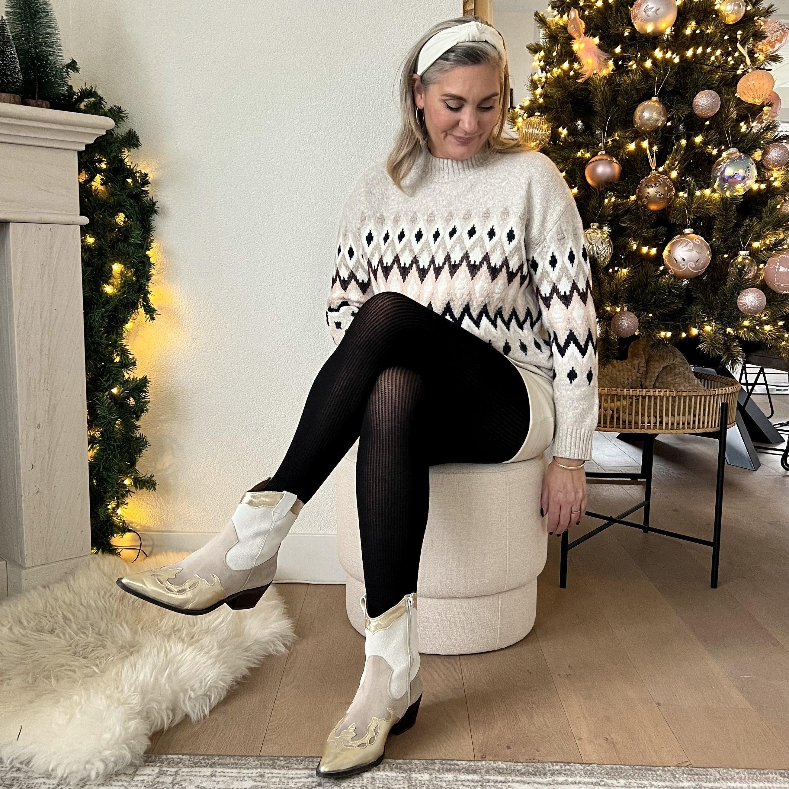 Ribbed Cashmere Tights - Zenithce