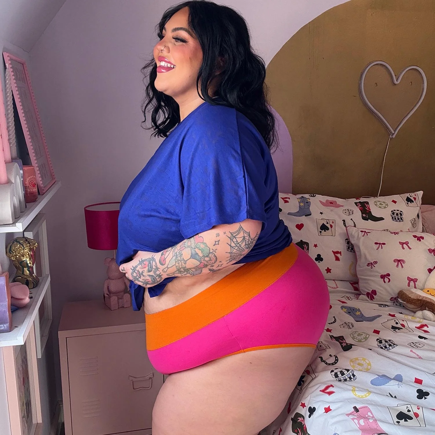 Organic Cotton Full Brief Duo Knickers - Barbara & Papaya - Zenithce