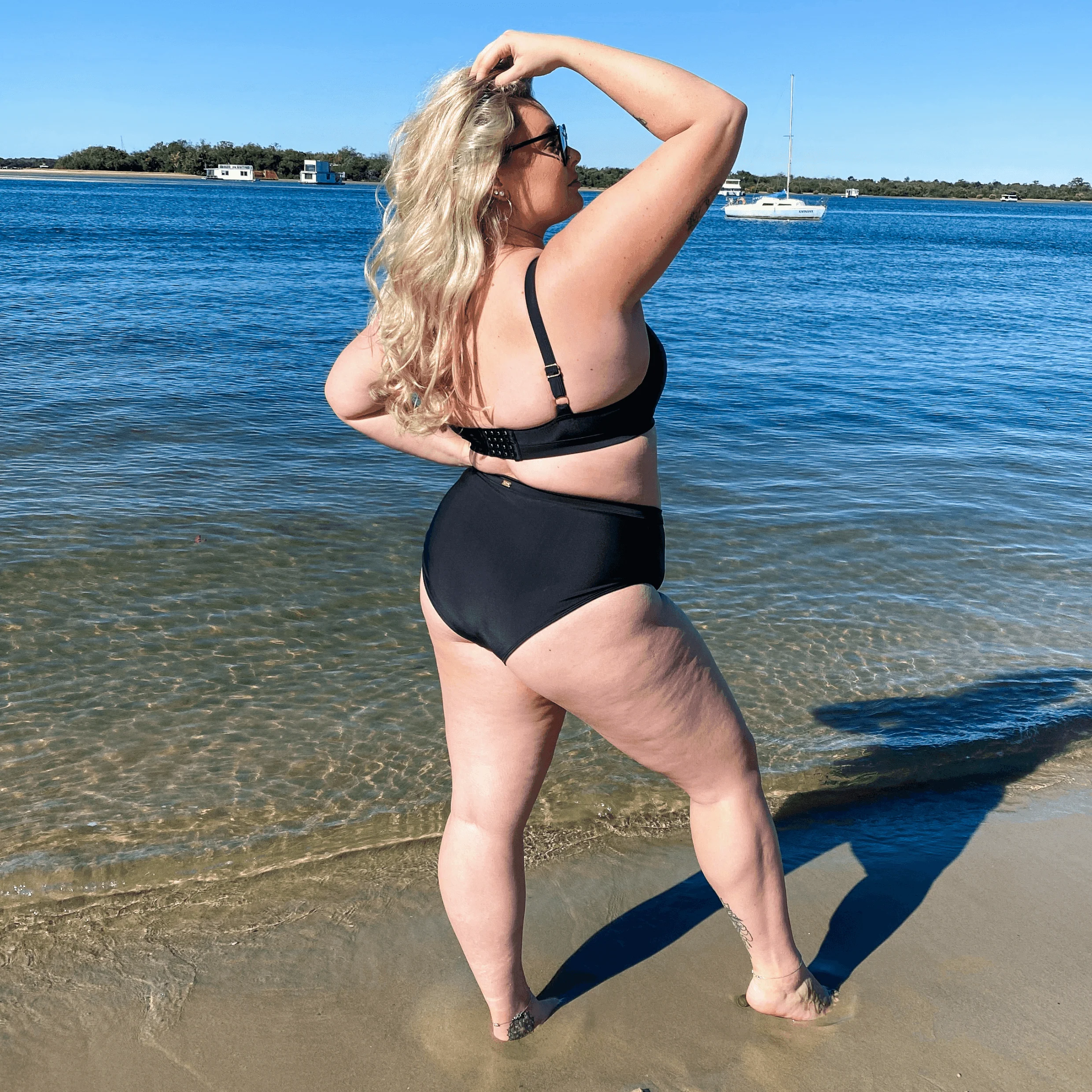 Hasta La Vista Bikini Bottoms - Black - Zenithce