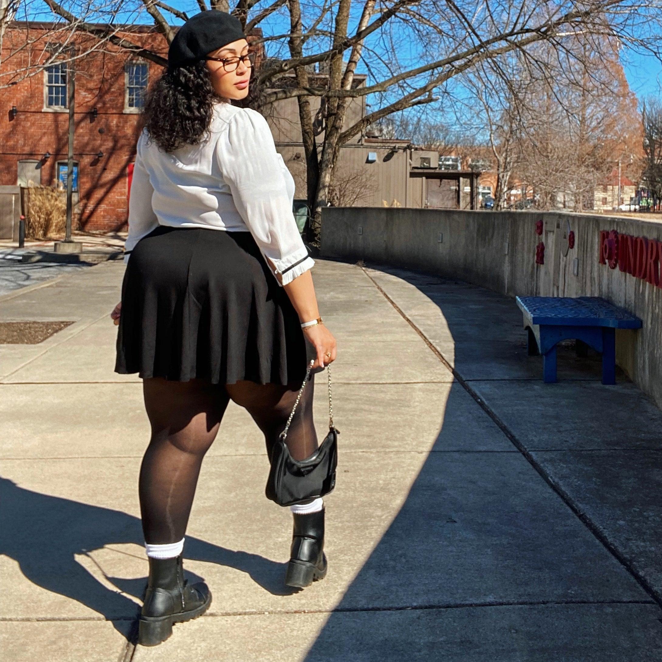 Mini-Flare Skirt - Black (V2) - Zenithce