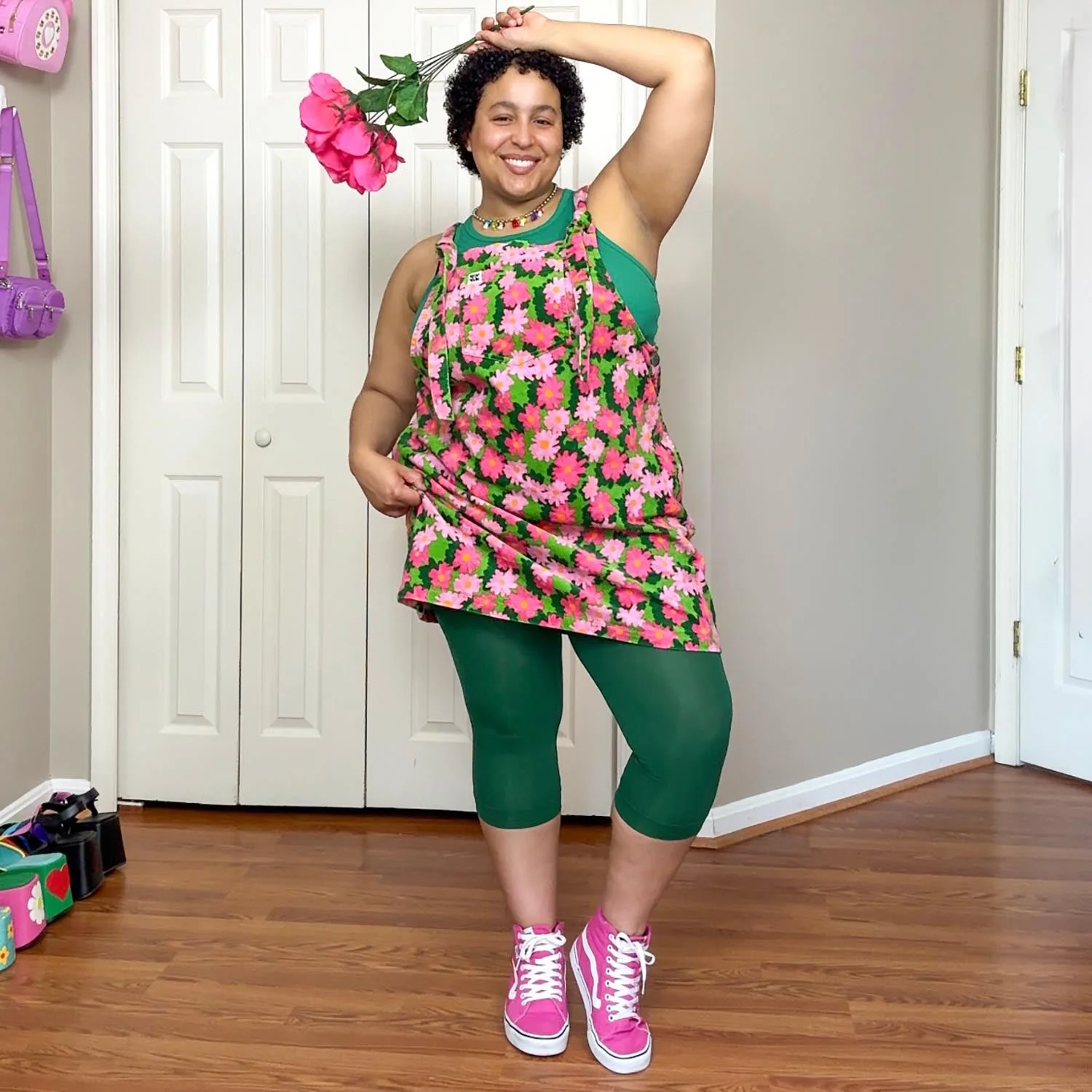 Stay Cool Capri Tights - Foliage - Zenithce