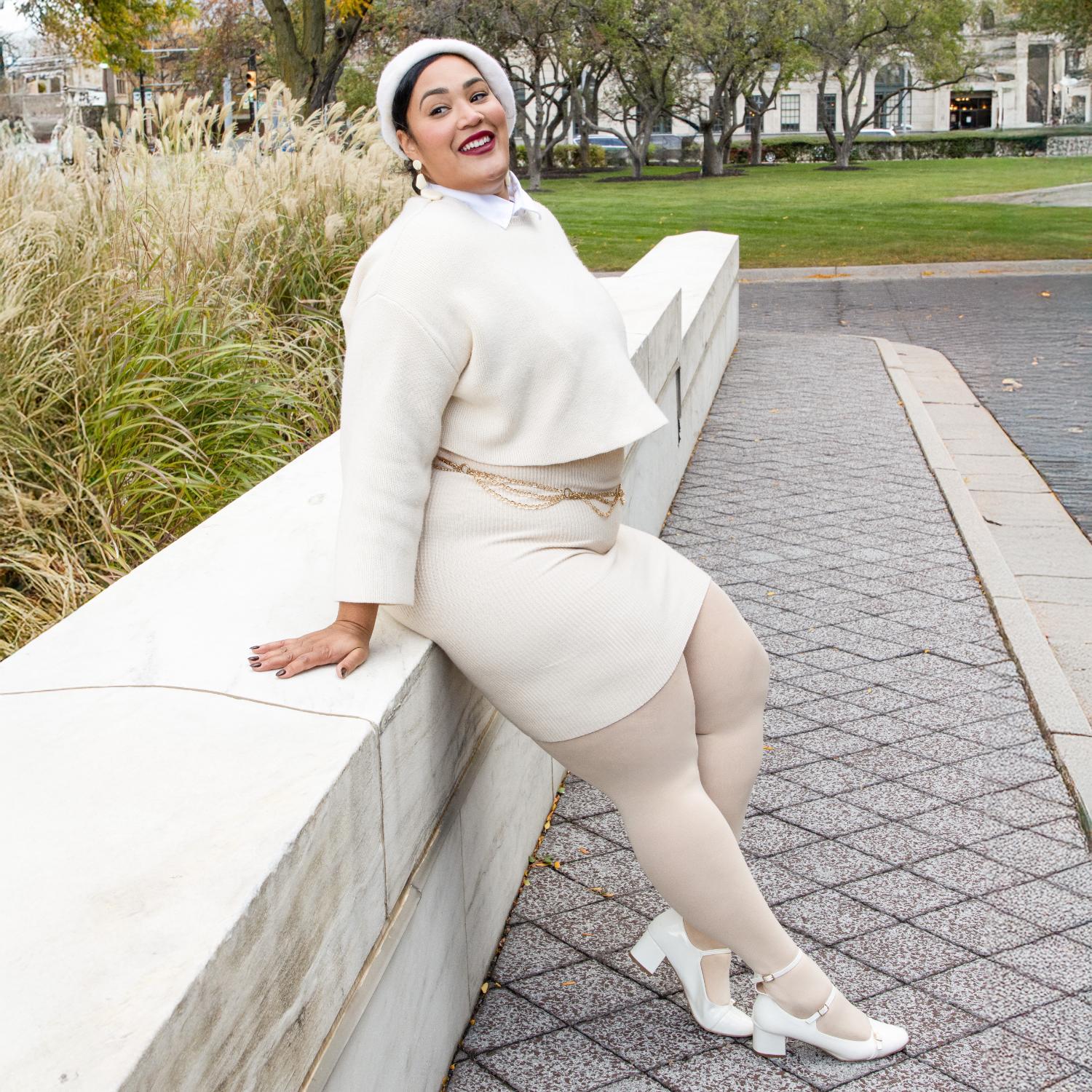 80 Denier Tights - Creamsicle - Zenithce