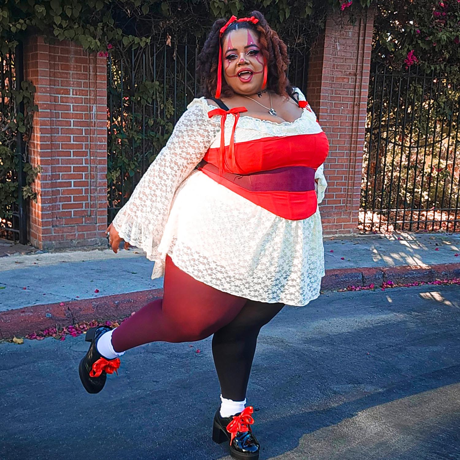 Duo Tights - Crimson Shadow - Zenithce