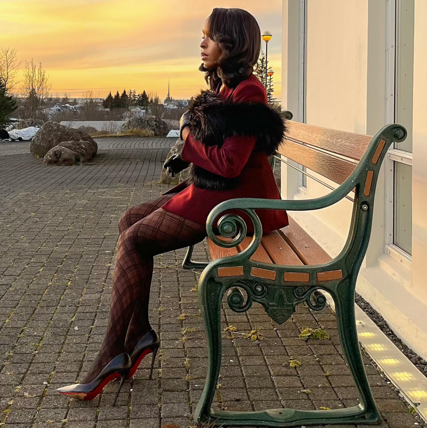 Christmas Tights - Midnight Plaid - Zenithce