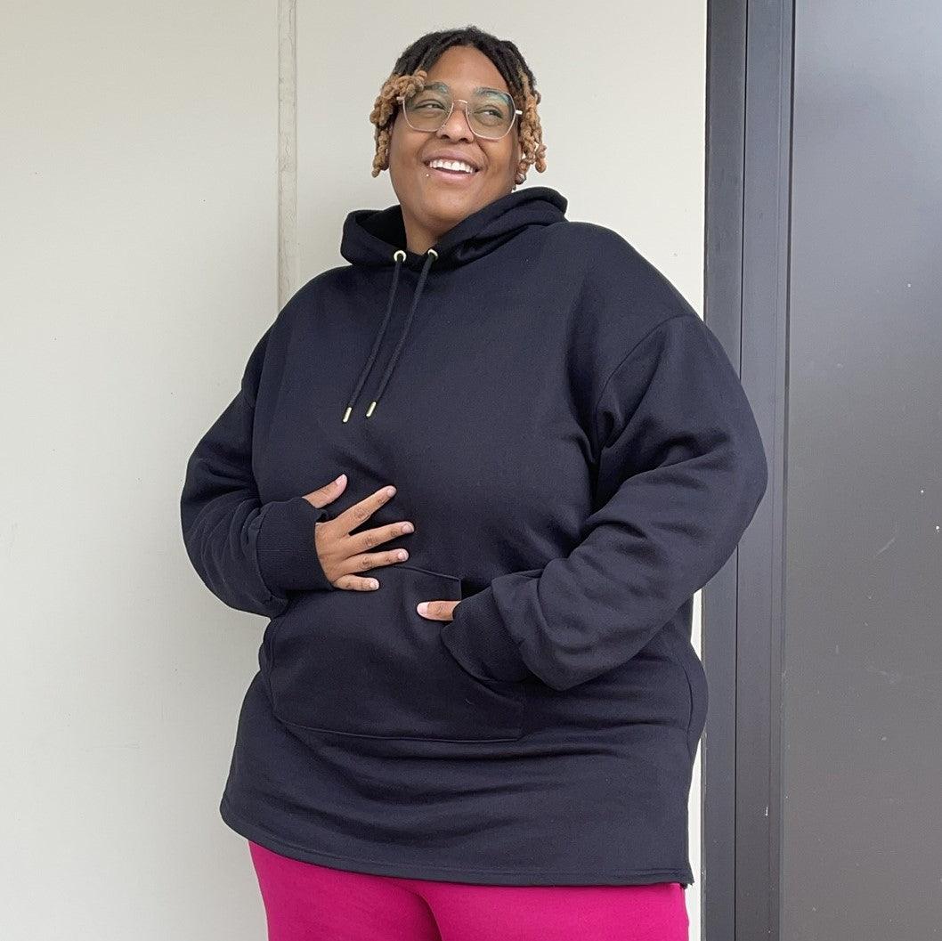 Organic Cotton Longline Hoodie - Zenithce