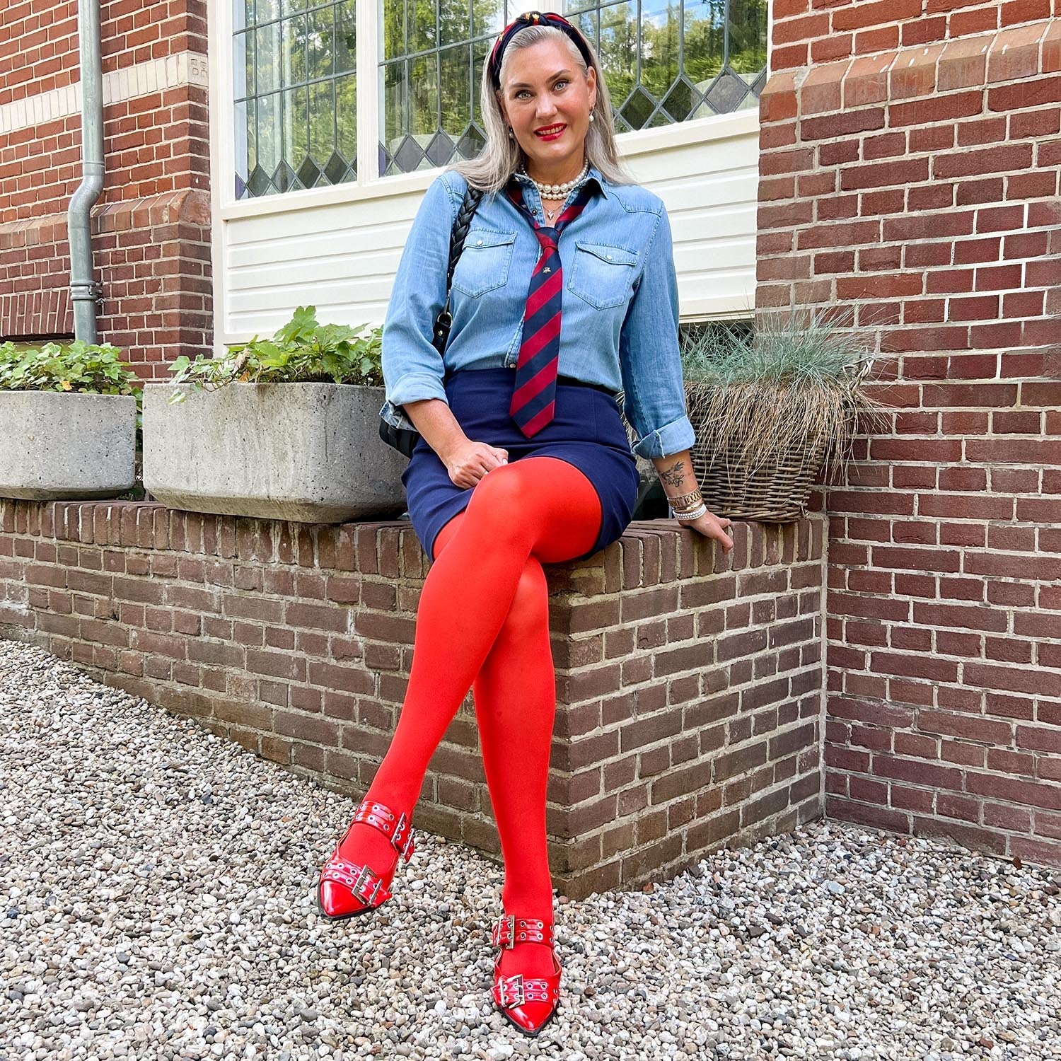 50 Denier Tights - Sangria - Zenithce