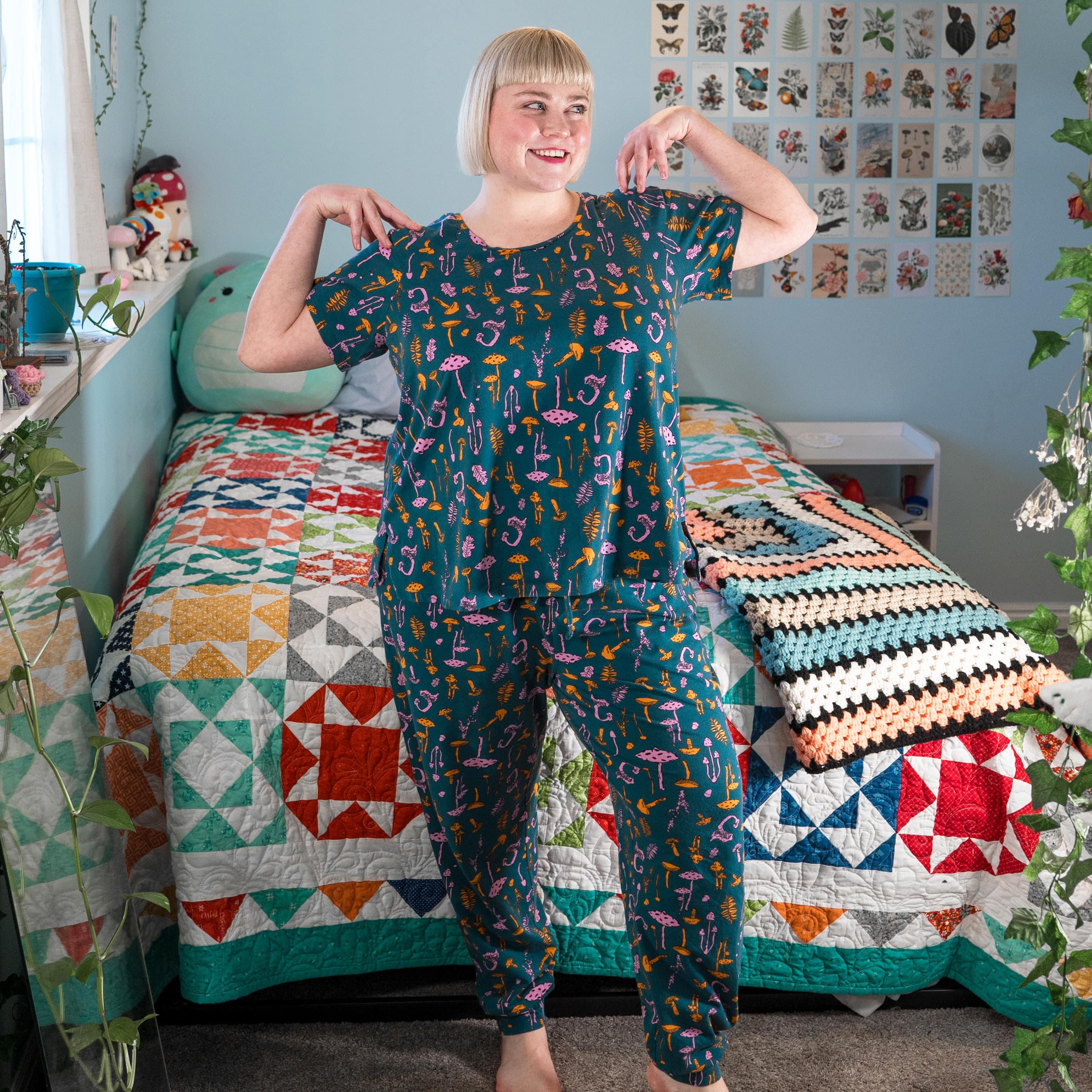 Organic Cotton PJ Top - Mushie Patch - Zenithce