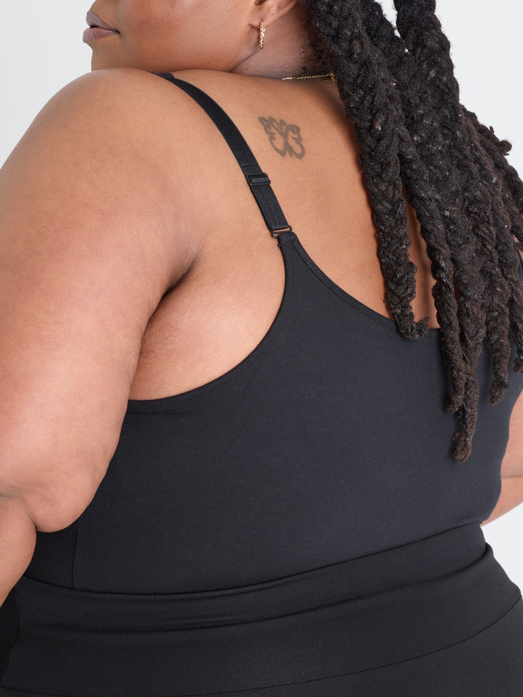 Strappy Cotton Bodysuit - Zenithce