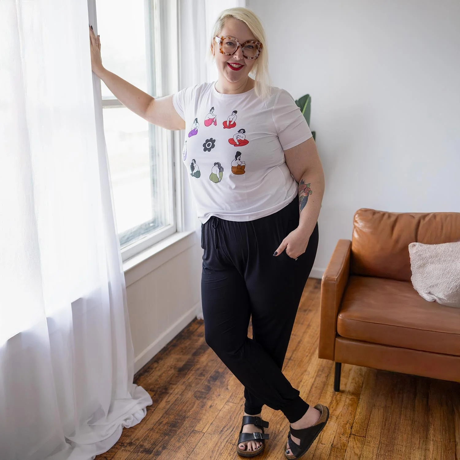 Bamboo Lounge Joggers - Black - Zenithce