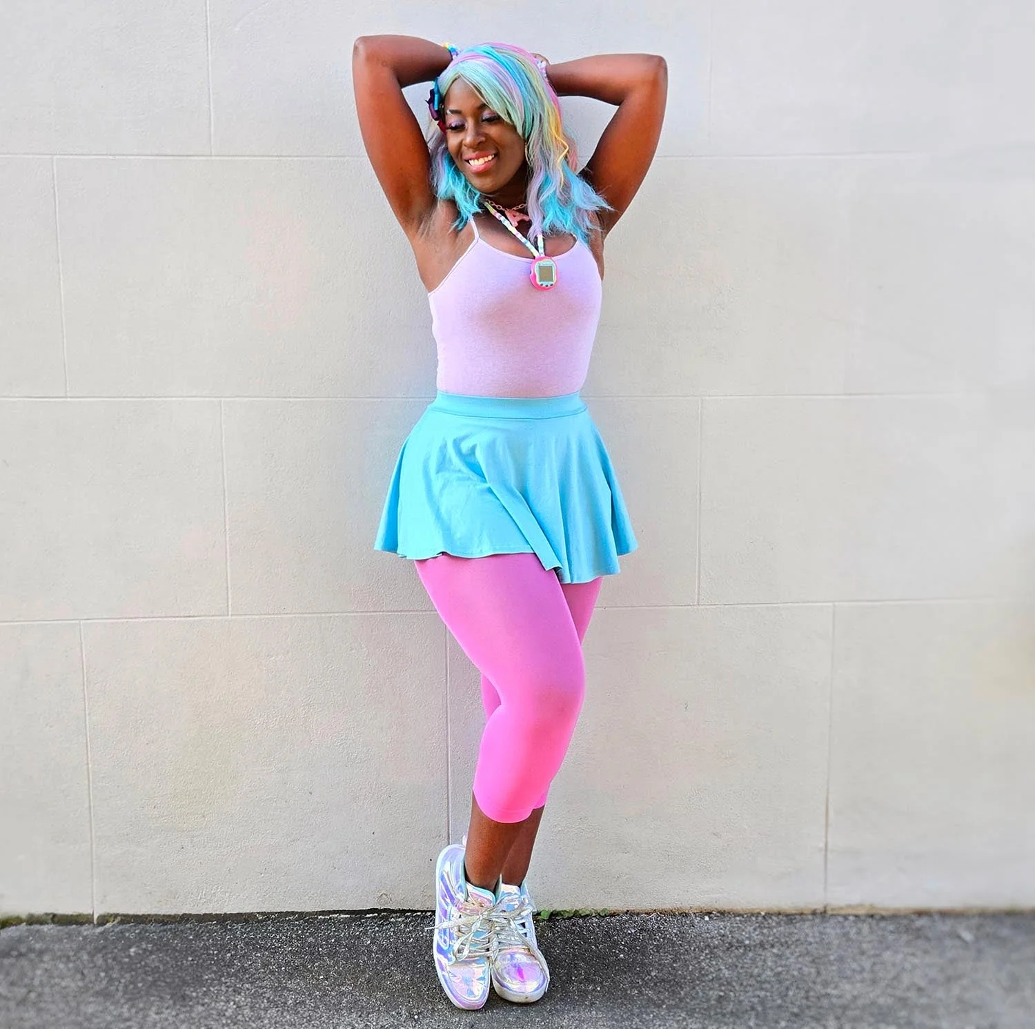 Stay Cool Capri Tights - Pink Lady - Zenithce