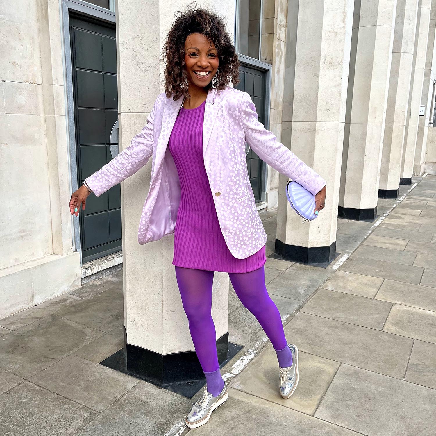 30 Denier Sheer Tights - Purple Haze - Zenithce