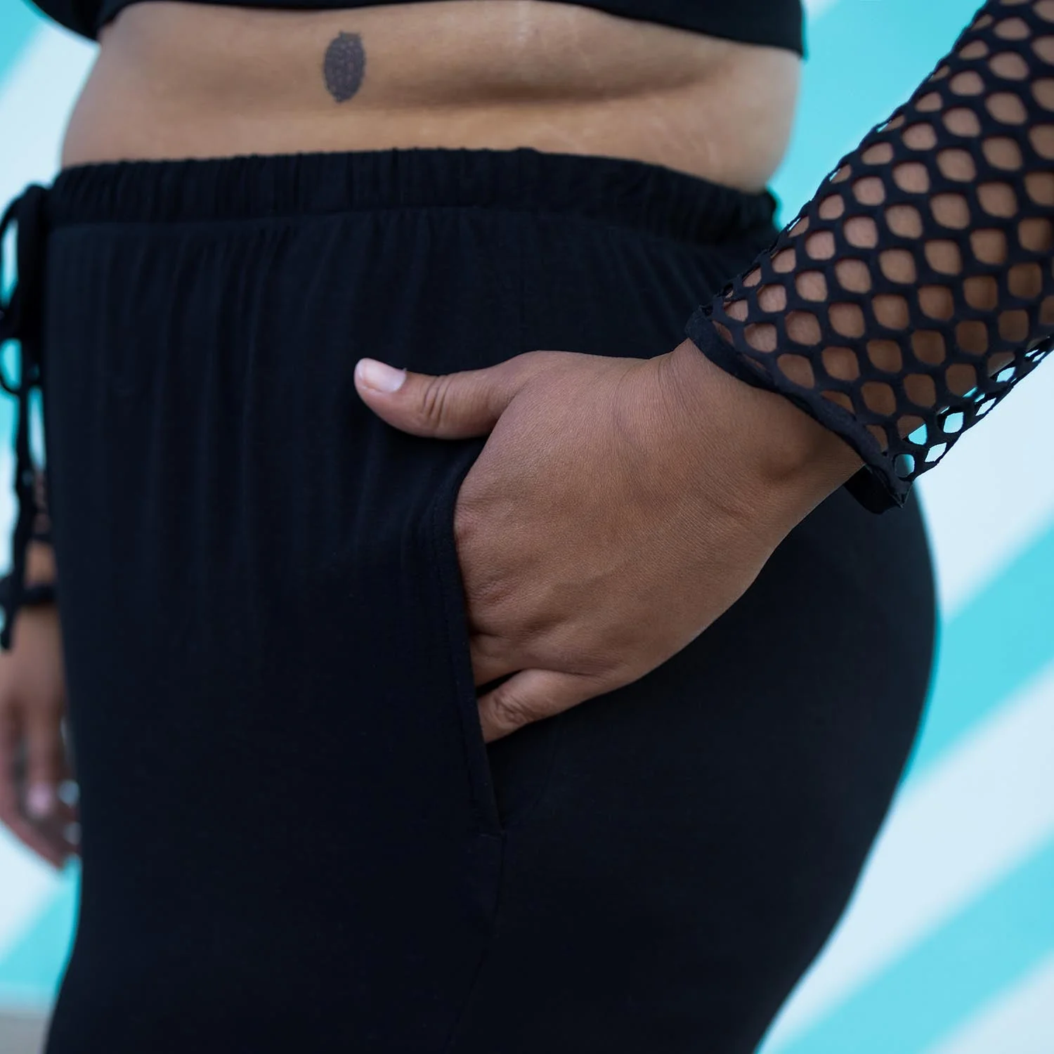 Bamboo Lounge Joggers - Black - Zenithce