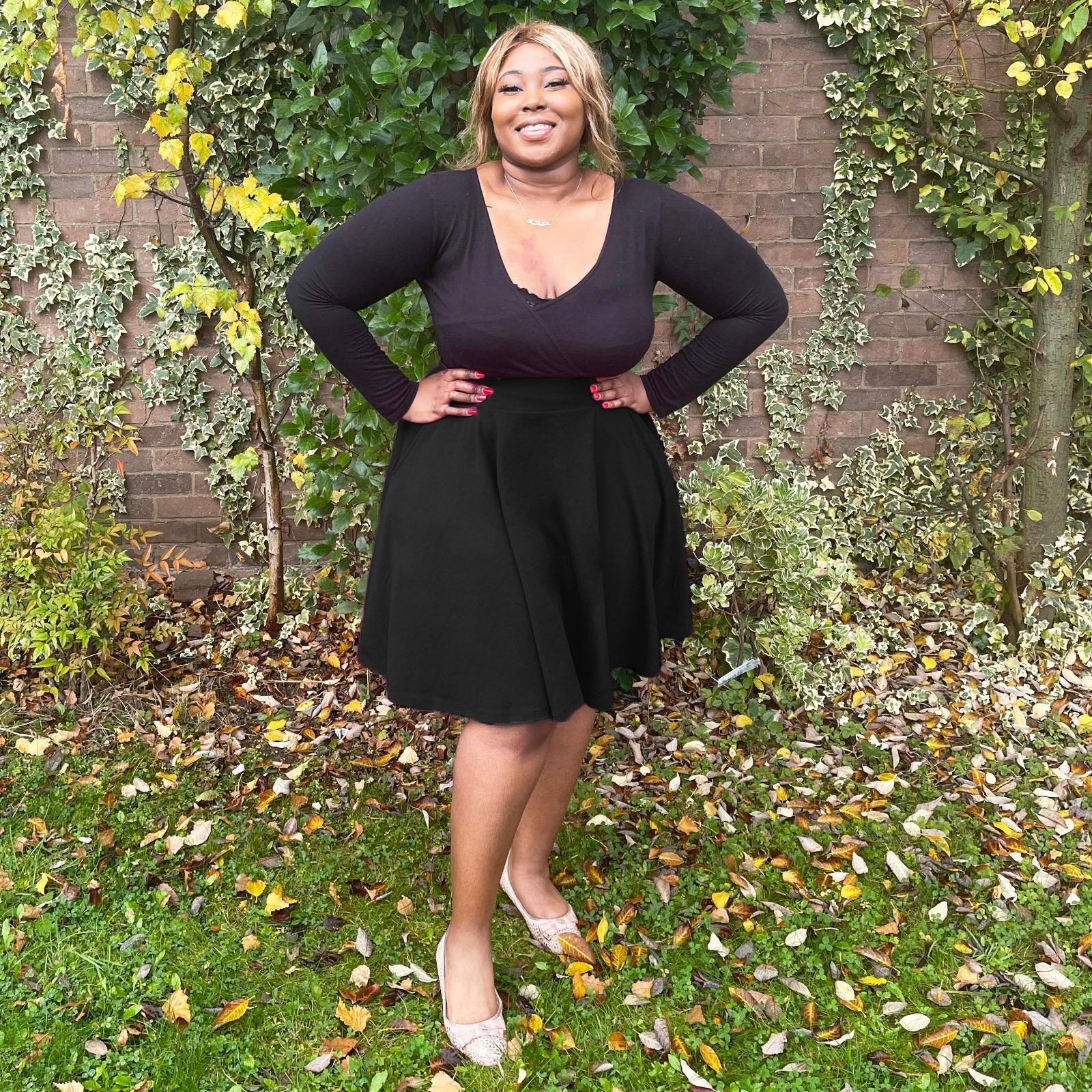 Flare Skirt - Black (V2) - Zenithce