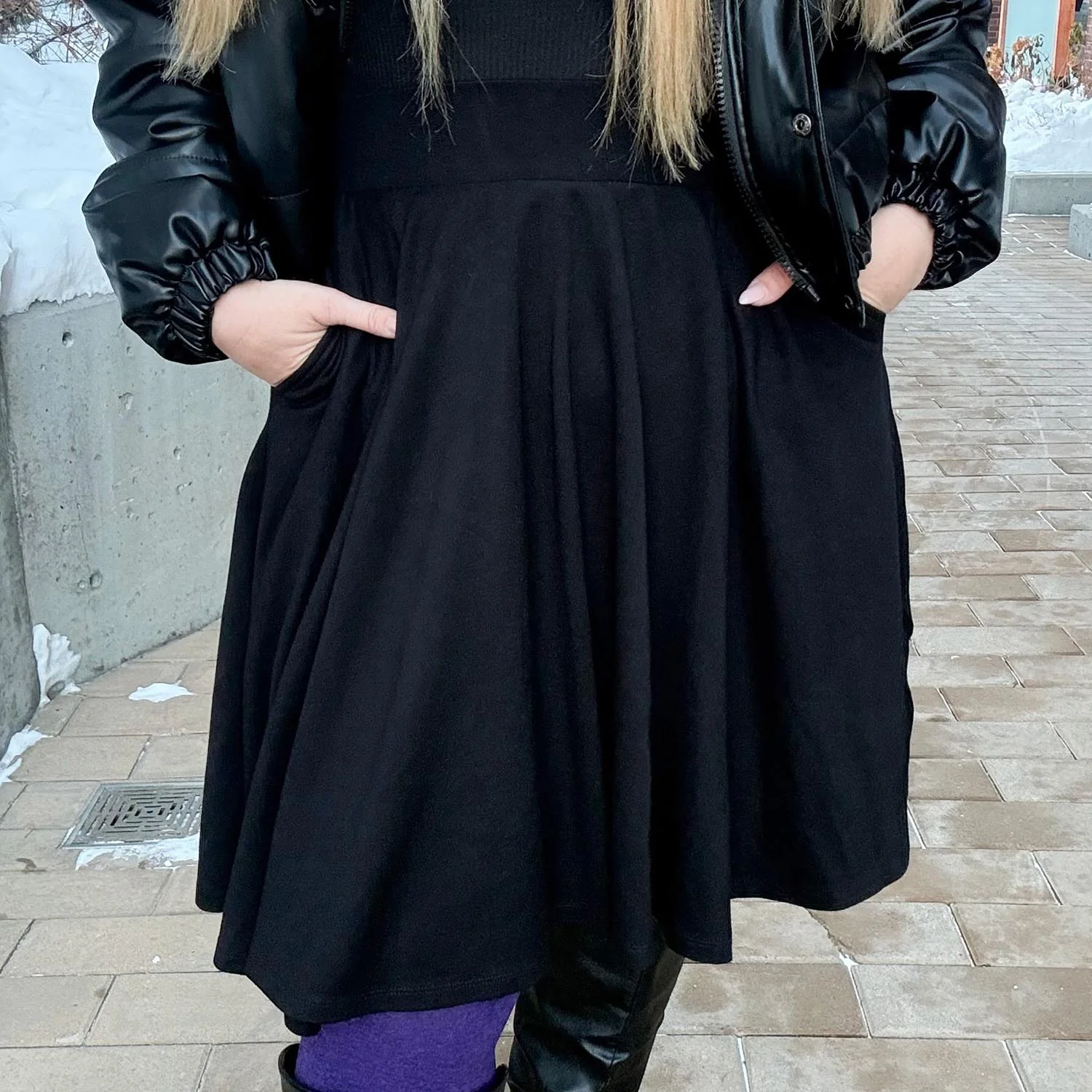 Flare Skirt - Black (V2) - Zenithce