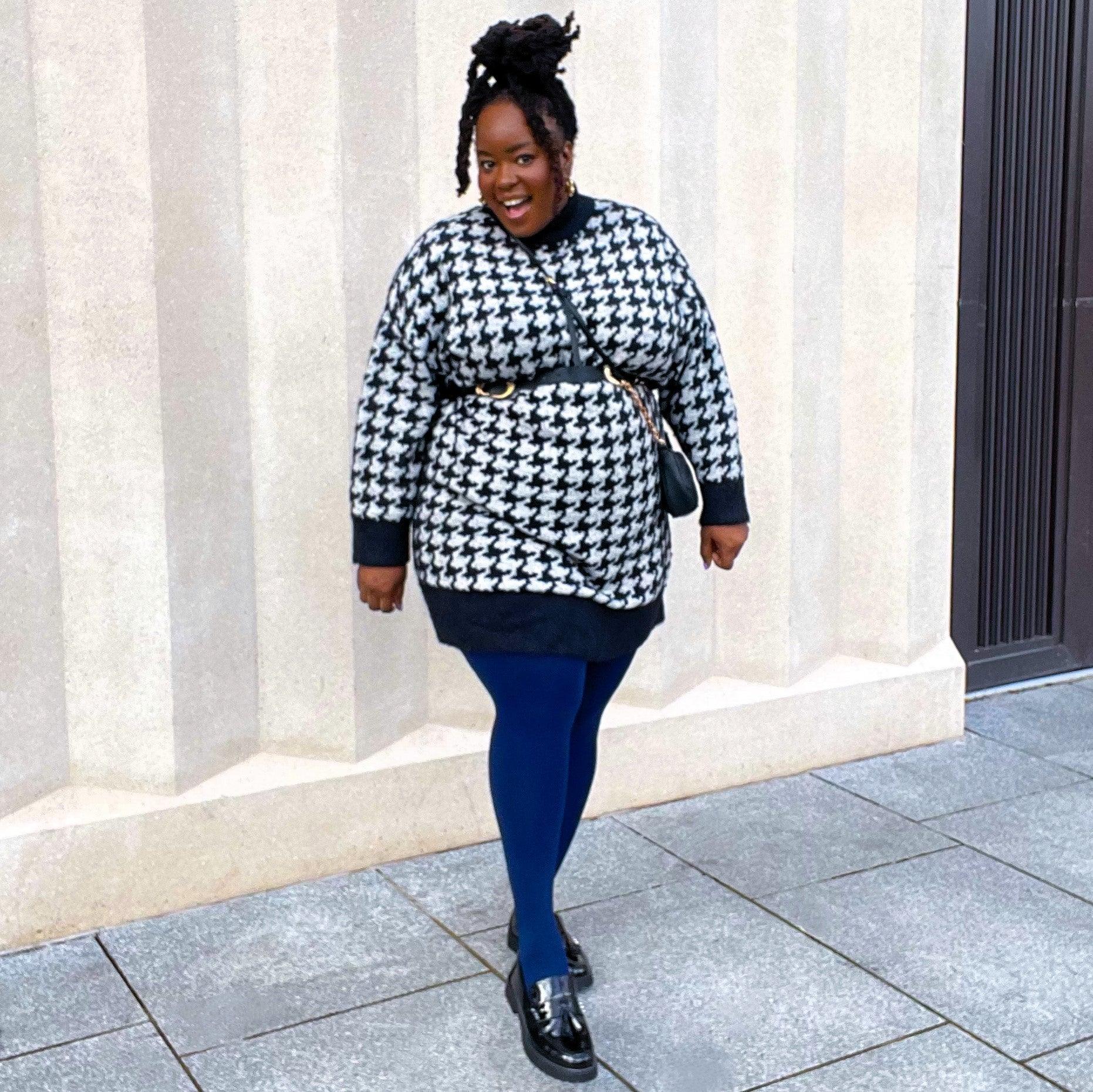 Huggy Light Compression Tights - Navy - Zenithce