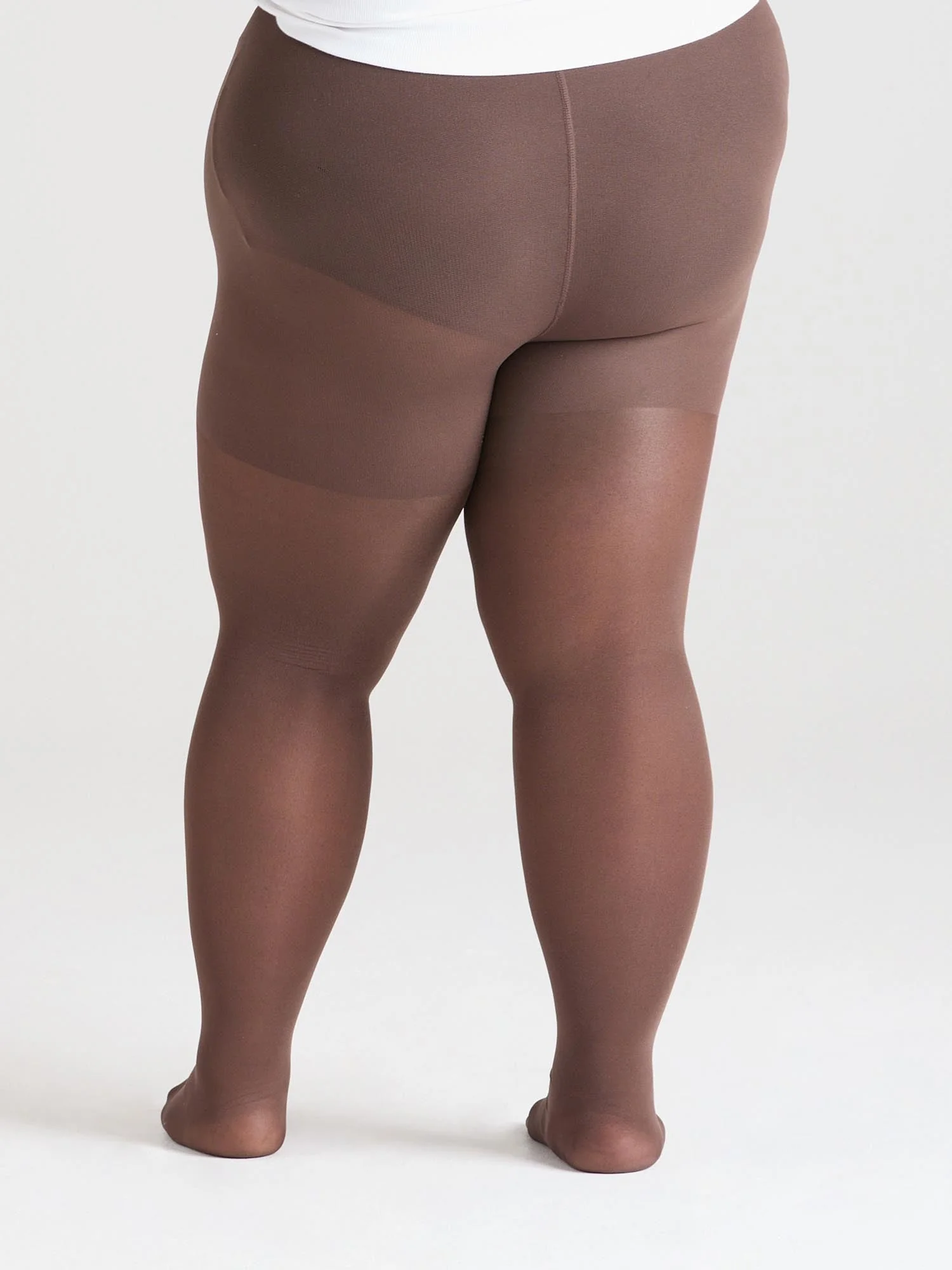 30 Denier Sheer Halo Tights - Praline - Zenithce