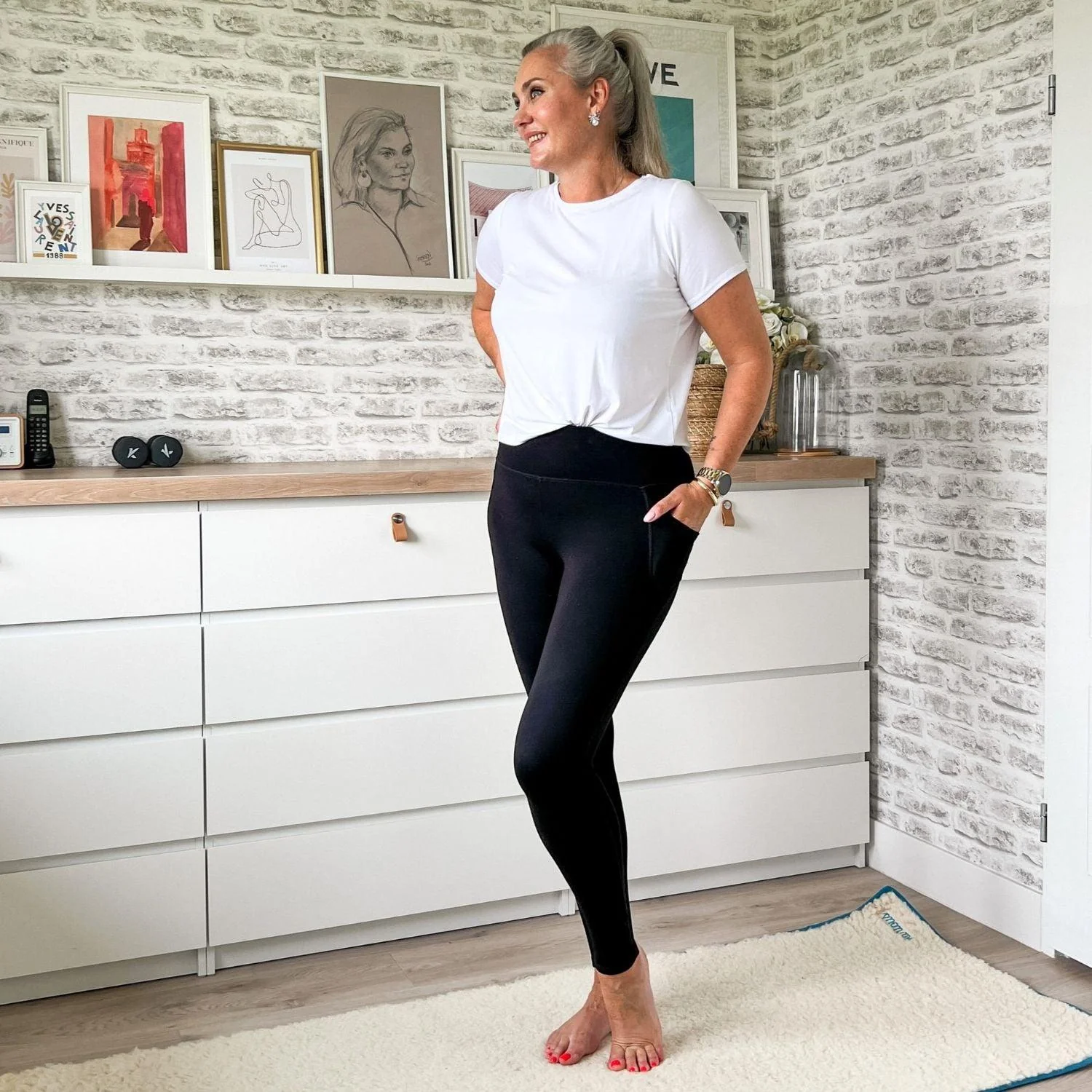 Squat Proof Leggings (Long) - Black (V2) - 3 Pairs in Black - Zenithce