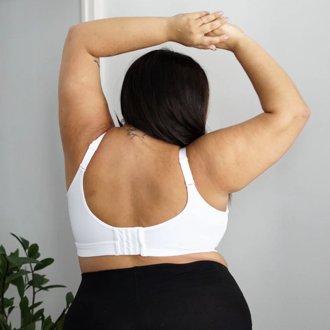 Everyday Ribbed Bra - White - Zenithce