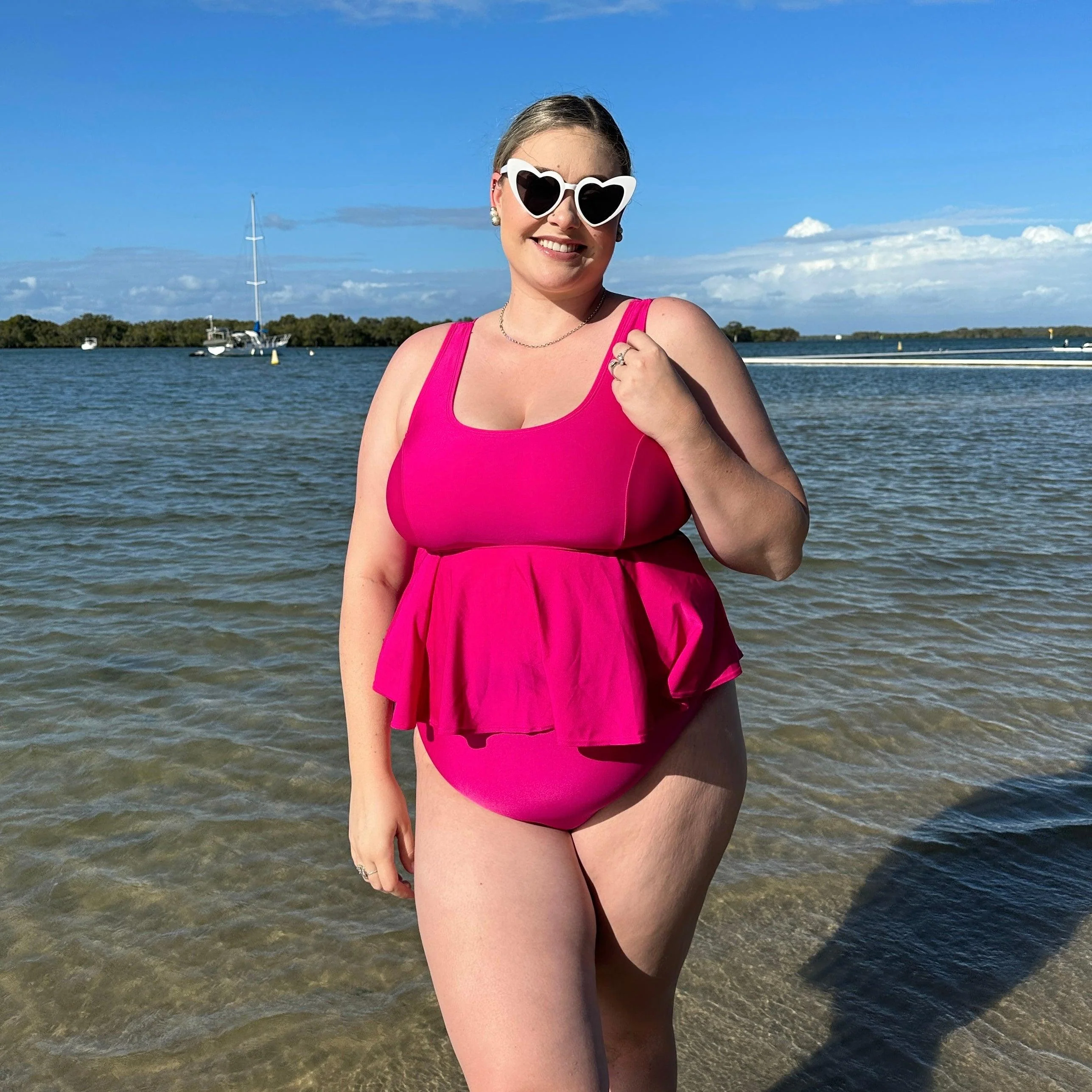 Who you gonna call? Bikini Top - Hot Pink - Zenithce