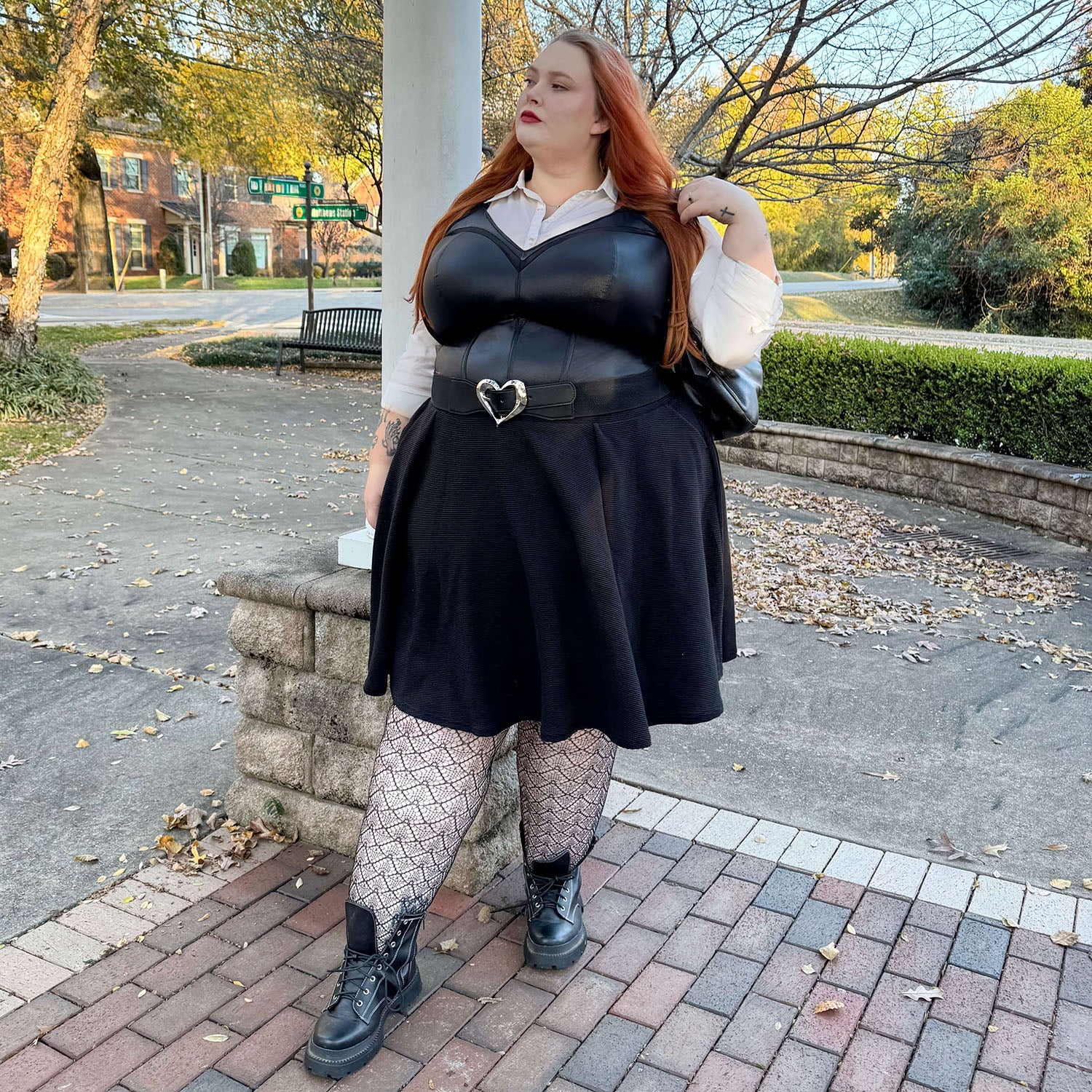 Siren Faux Leather Bustier - Zenithce