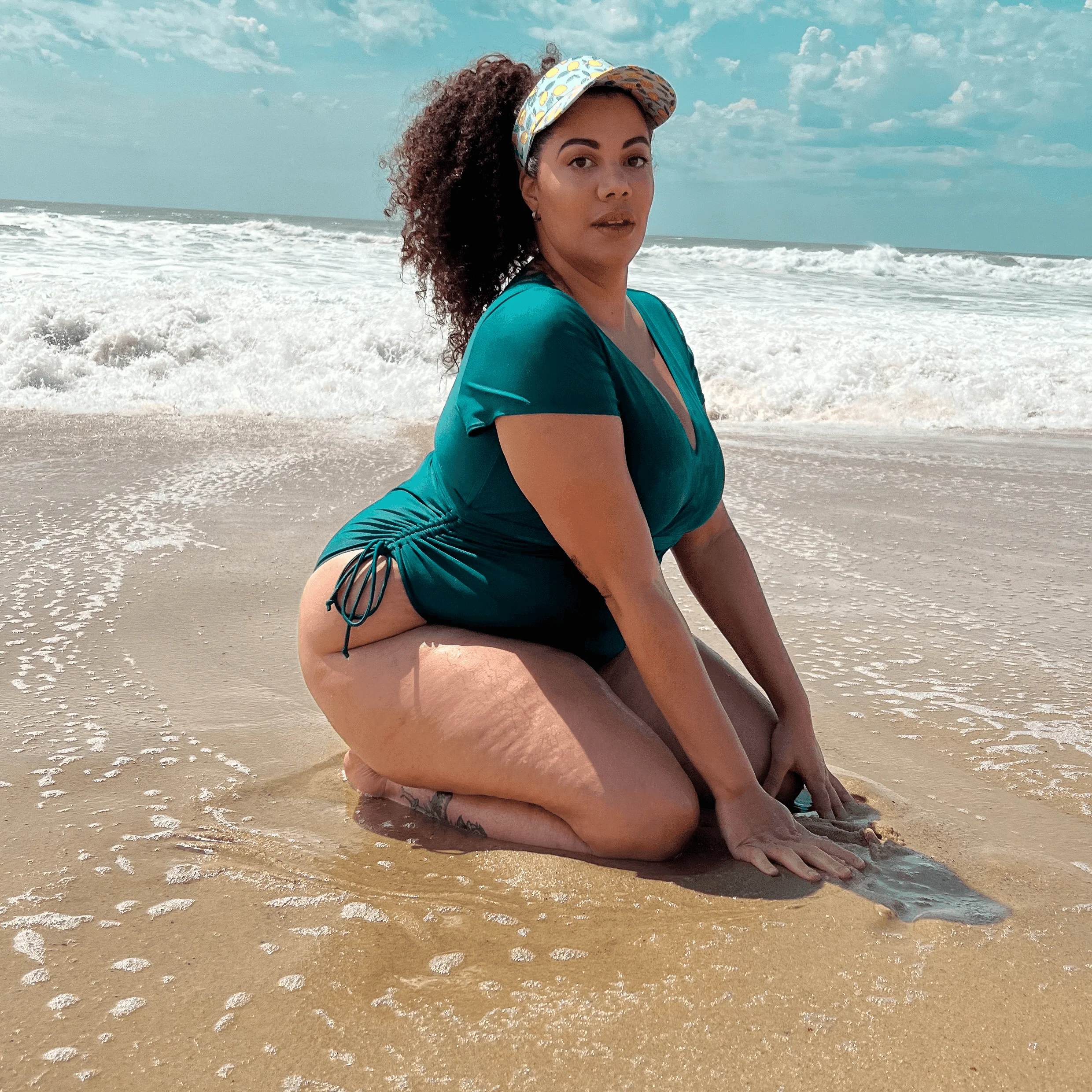 Show me the money Swimsuit - Teal - Zenithce