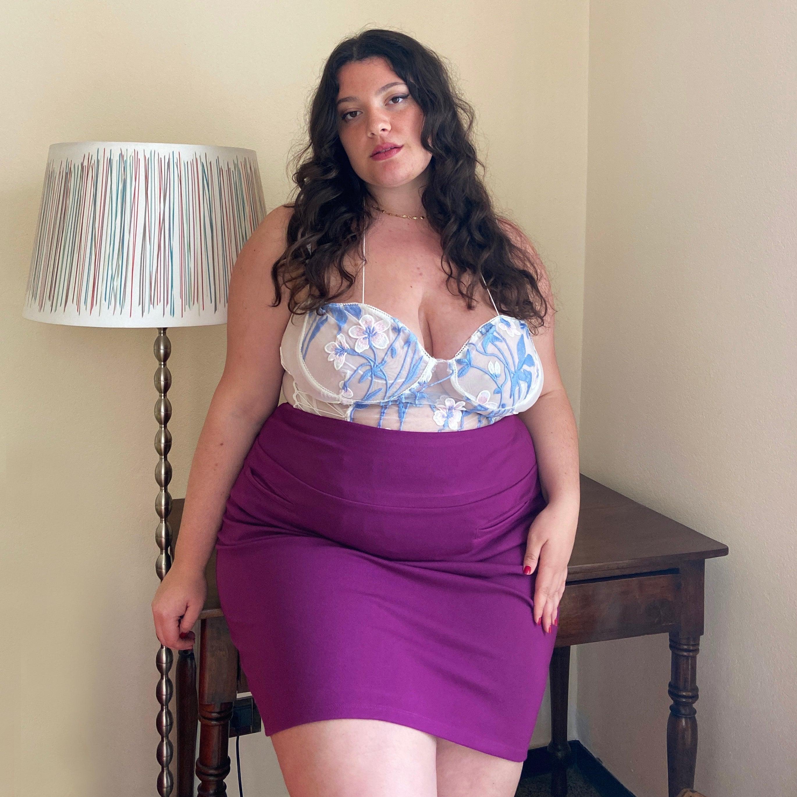 Mini Skirt - Figgy Pudding - Zenithce