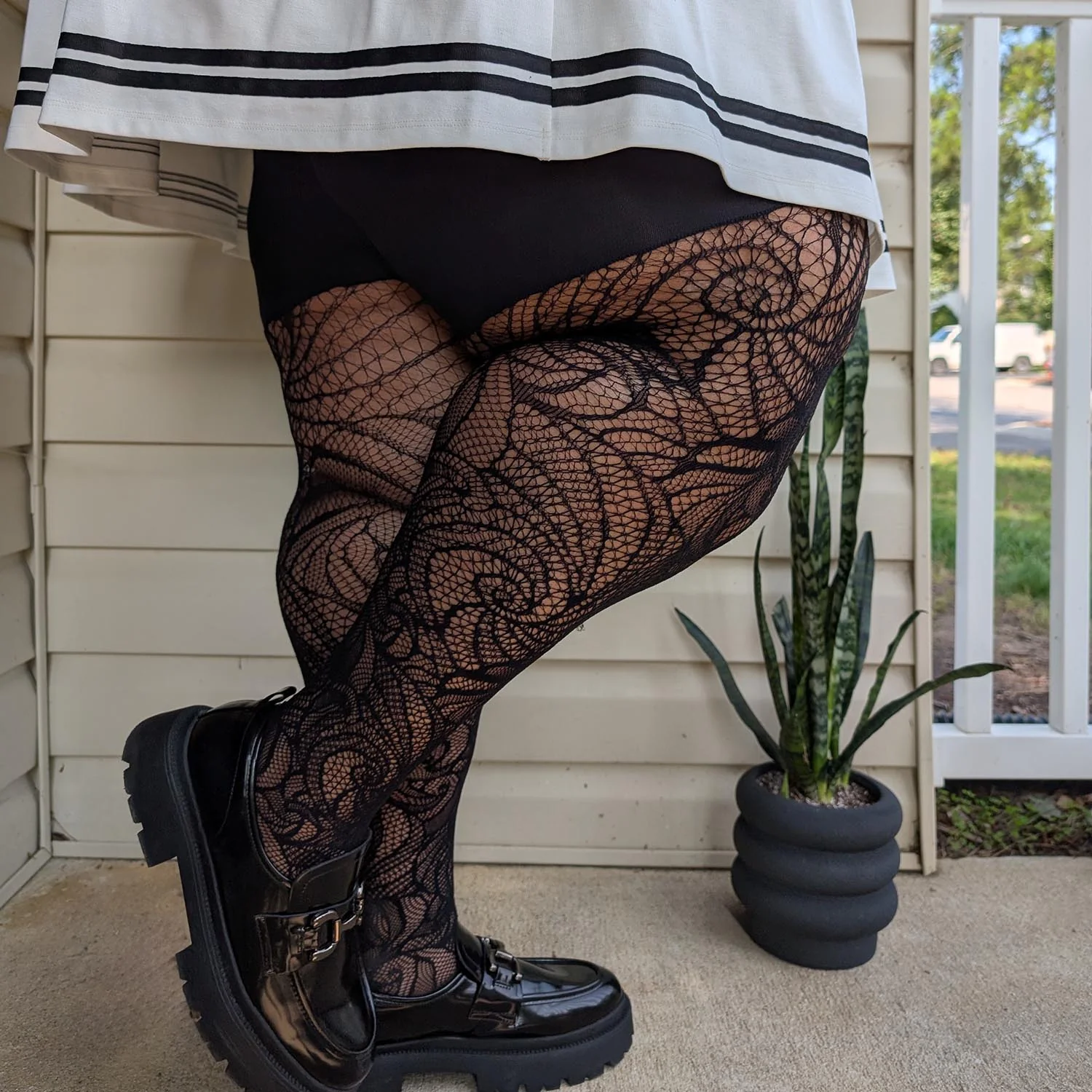 Thighs The Limit Fishnets - Timewarp - Black - Zenithce