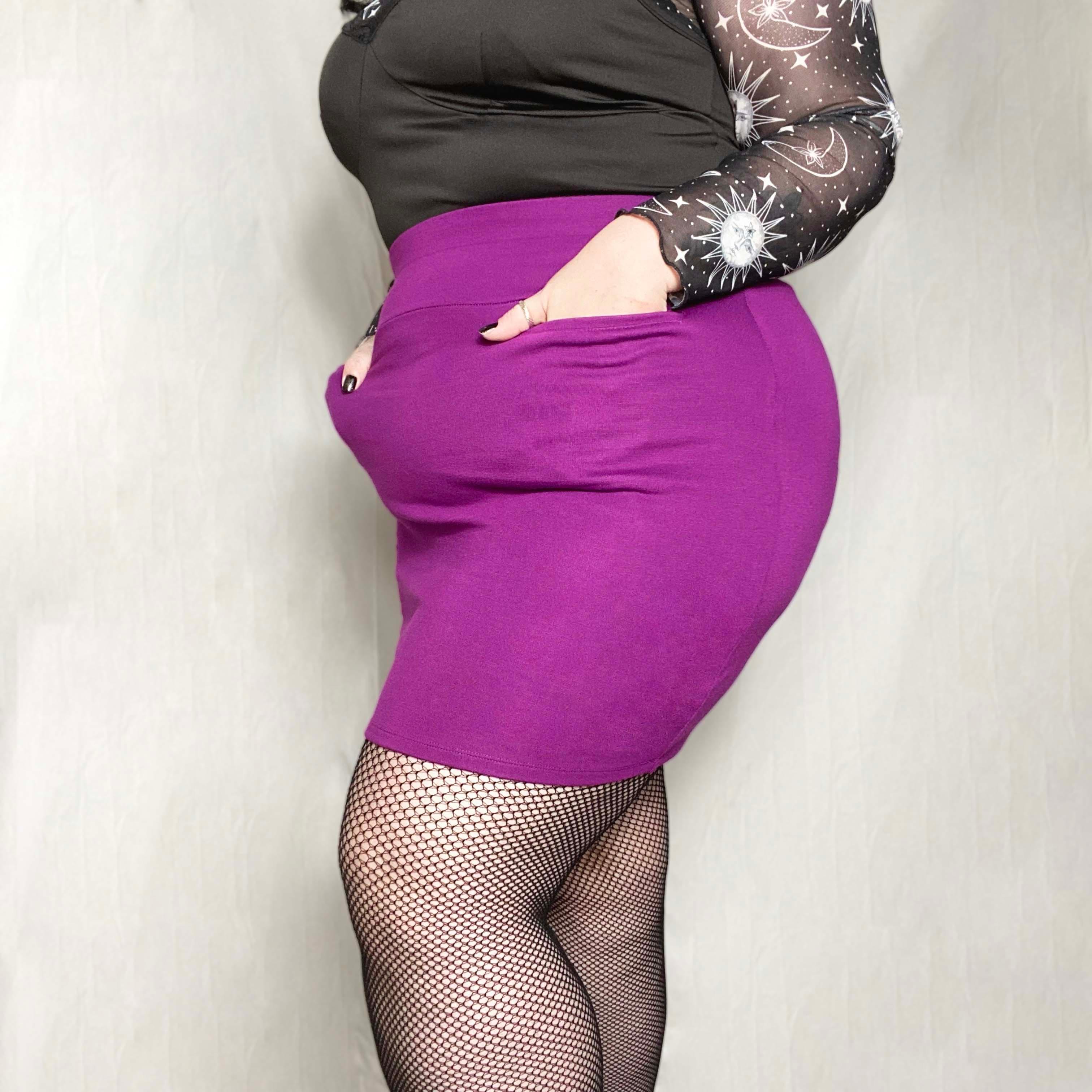 Mini Skirt - Figgy Pudding - Zenithce