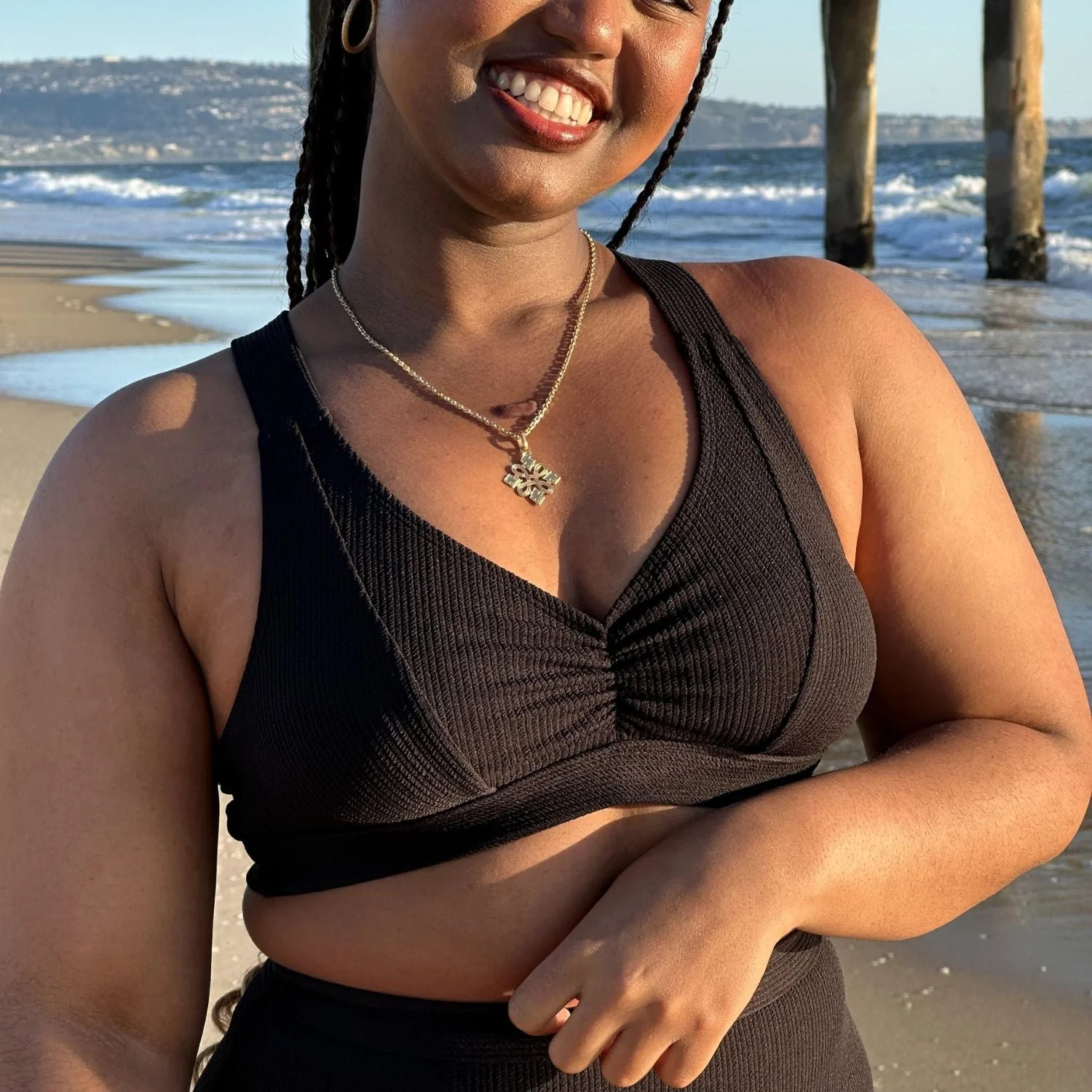 Tidelands Bikini Top - Black - Zenithce