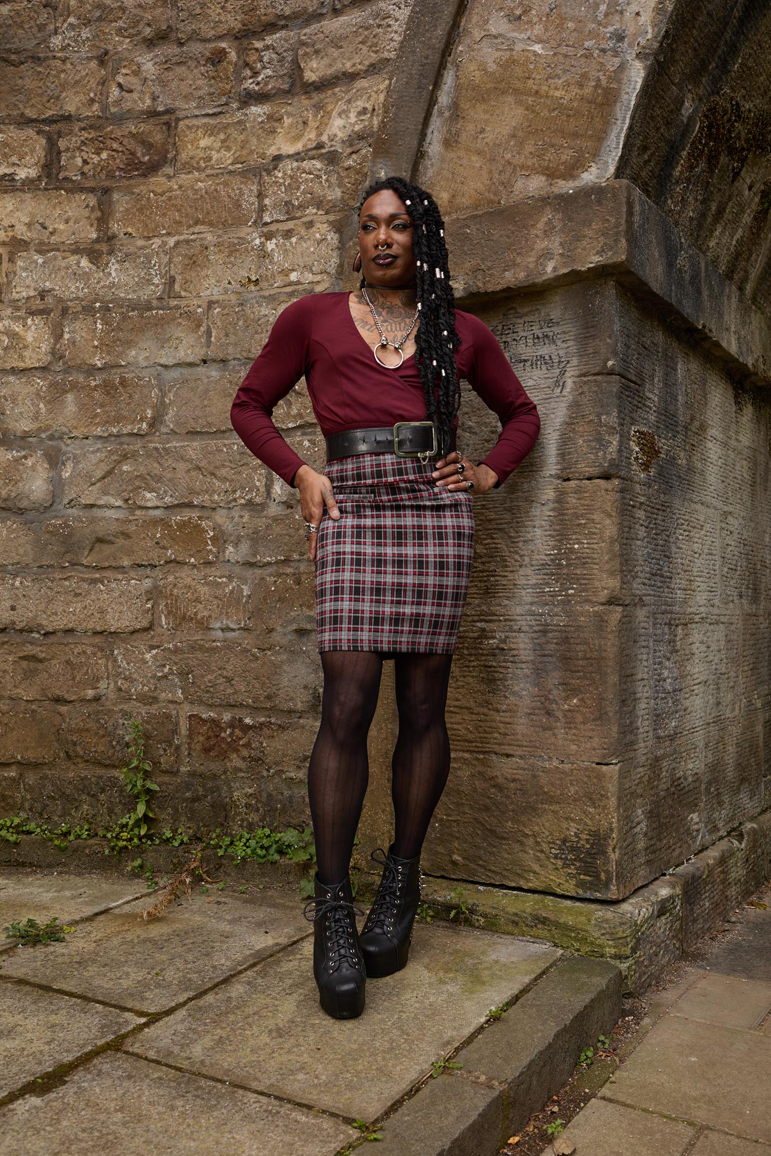 Plaid Mini Skirt - Bonnie - Zenithce
