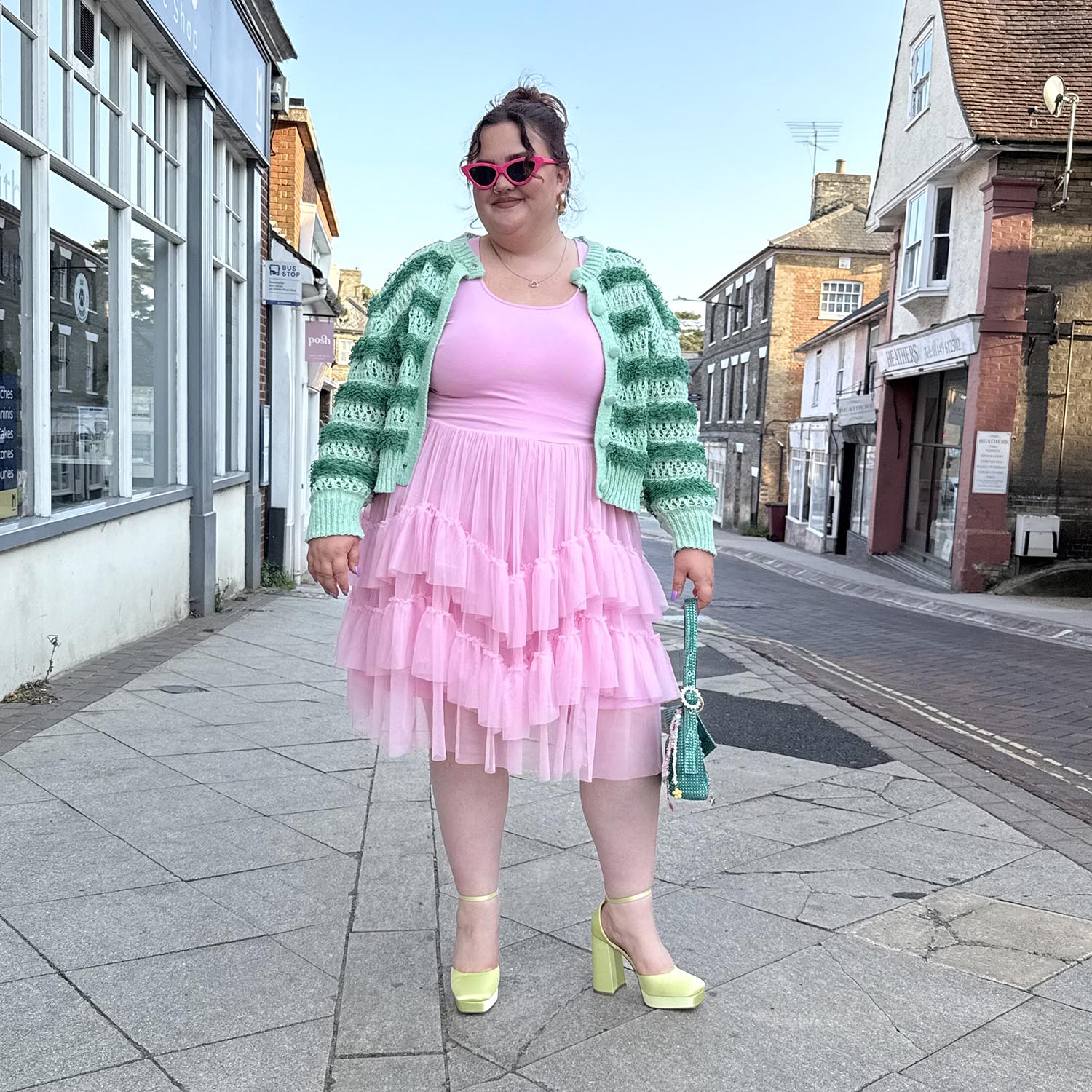 Tee Mesh Dress - Pink Frosting - Zenithce